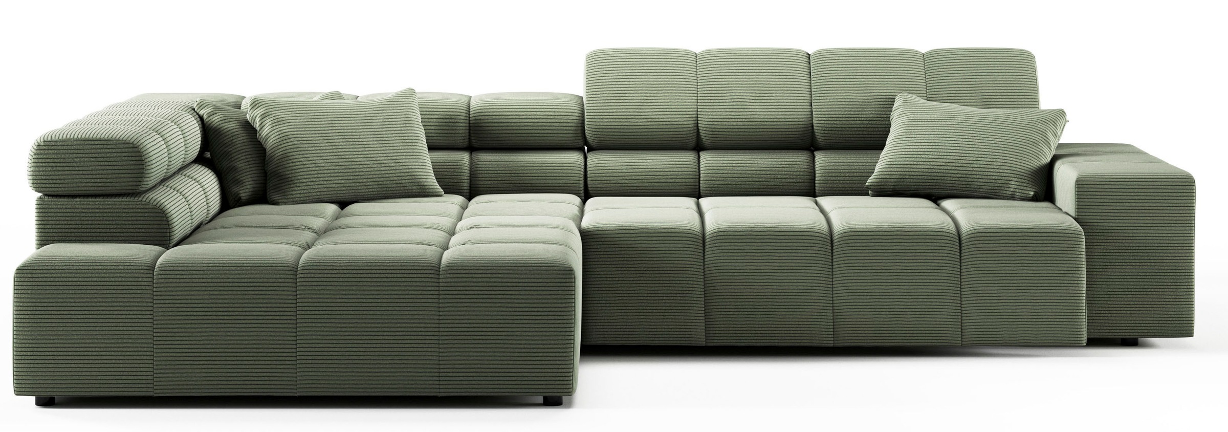 INOSIGN Ecksofa »Ancona incl. Kopfteilverstellung, OTTOs Choice, Breite 319cm, L-Form«, wahlweise motorische Sitztiefenverstellung, auch in Cord + Easy Care