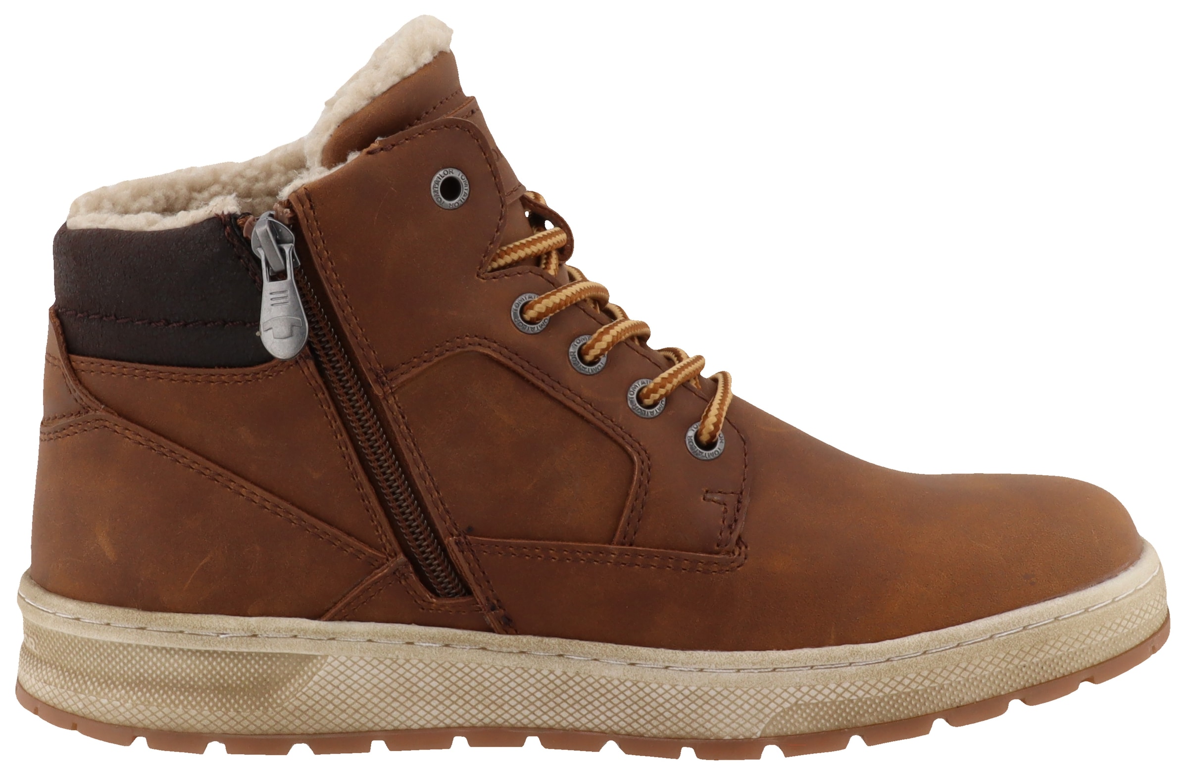 TOM TAILOR Winterboots, Plateau, Schnürboots, High Top-Sneaker mit Innenreißverschluss