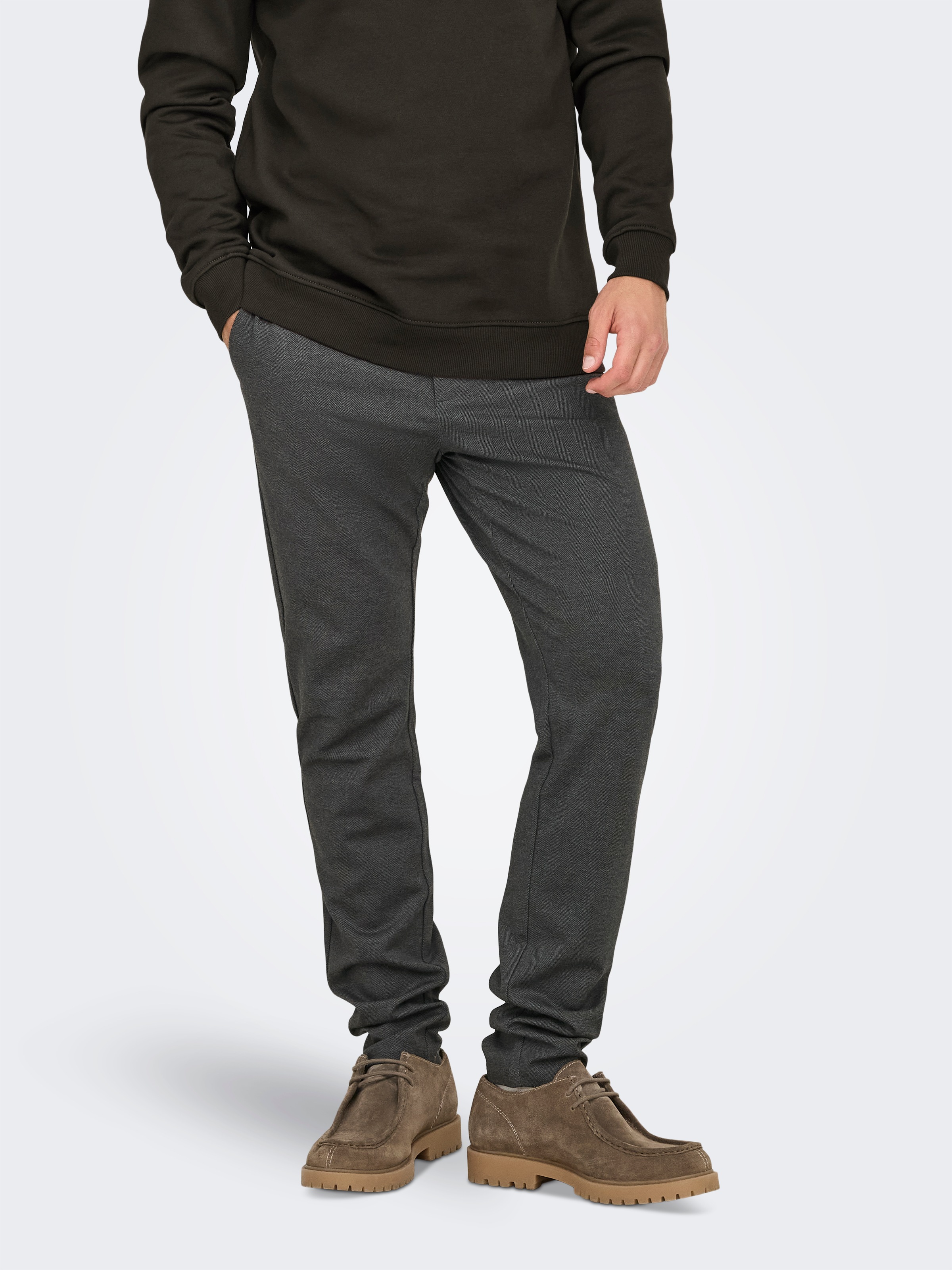 ONLY & SONS Chinohose »ONSMARK SLIM HERRINGBONE 2911 PANT NOOS«