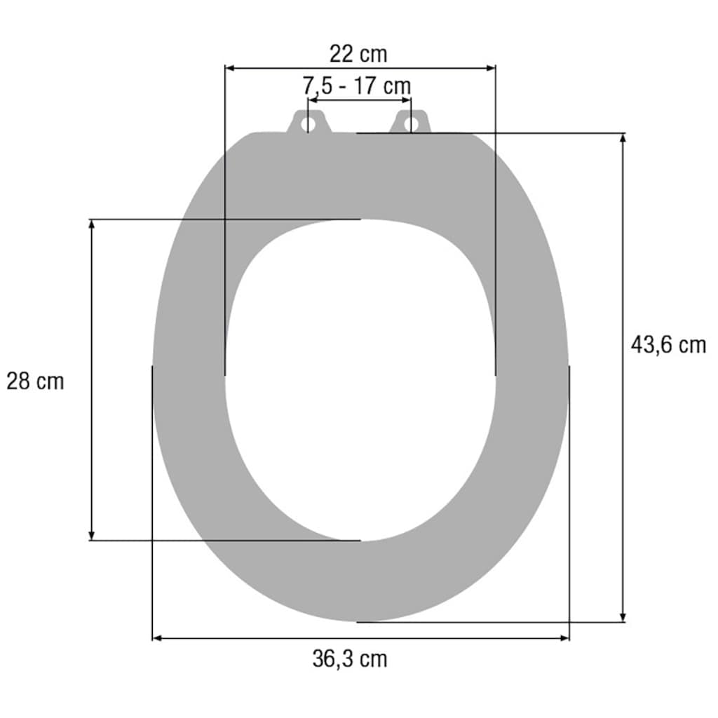 CORNAT WC-Sitz »Flaches Design - Pflegeleichter Duroplast - Quick up & Clean Funktion«