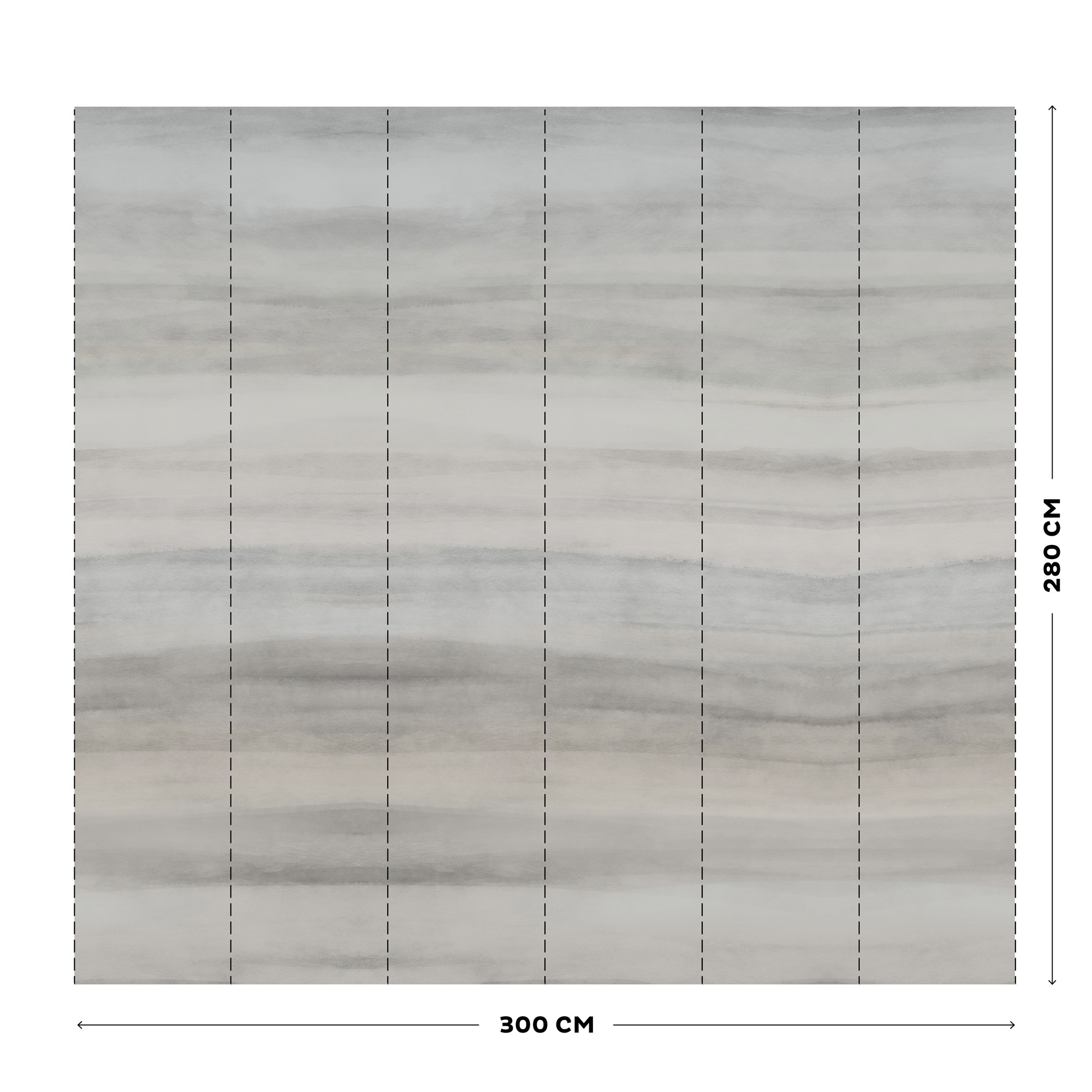 kayori Vliestapete »Hakone« Farbverlauf glatt 280x300cm (LxB)