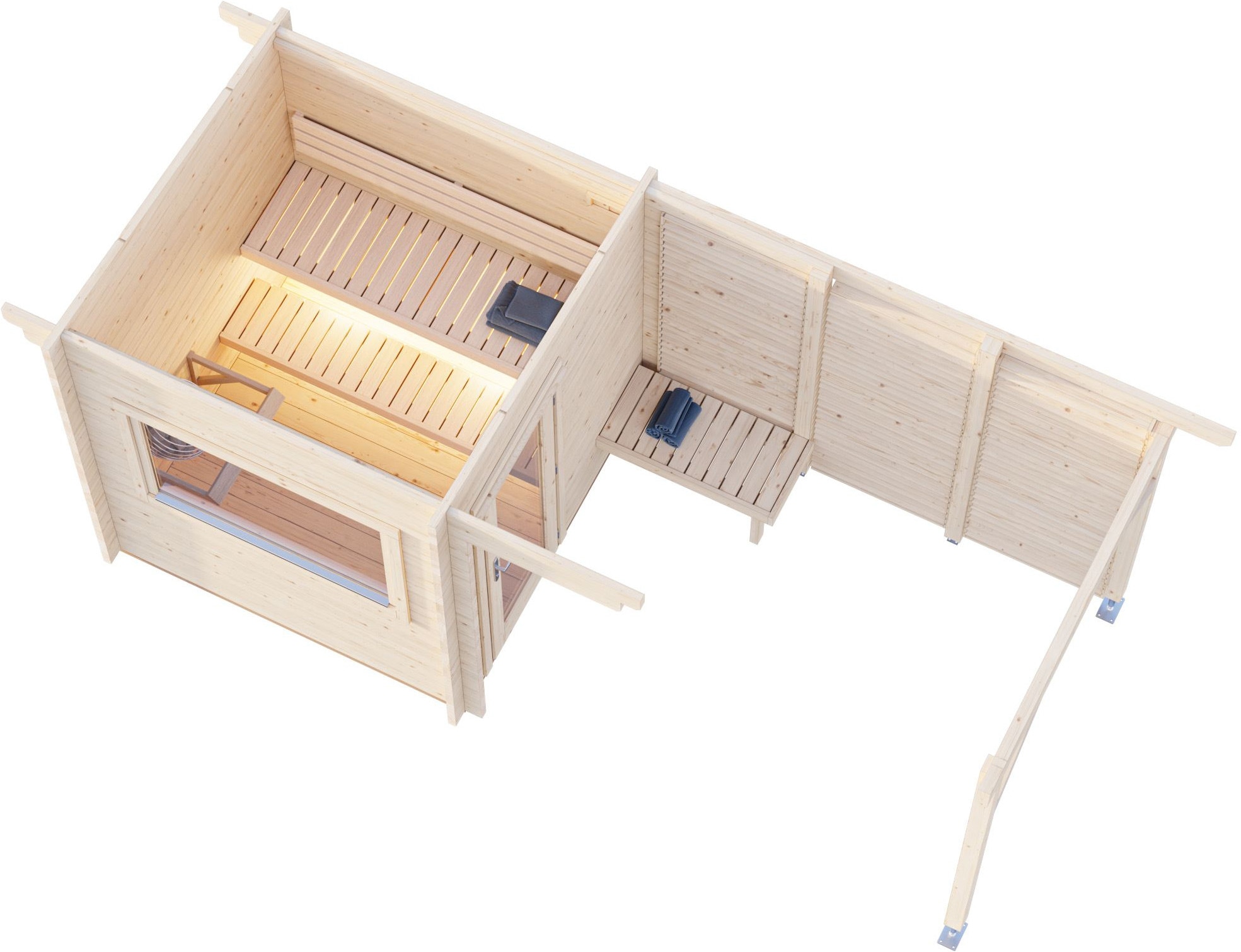 Palmako Sauna »Sanna 4,1+5,9 m²«
