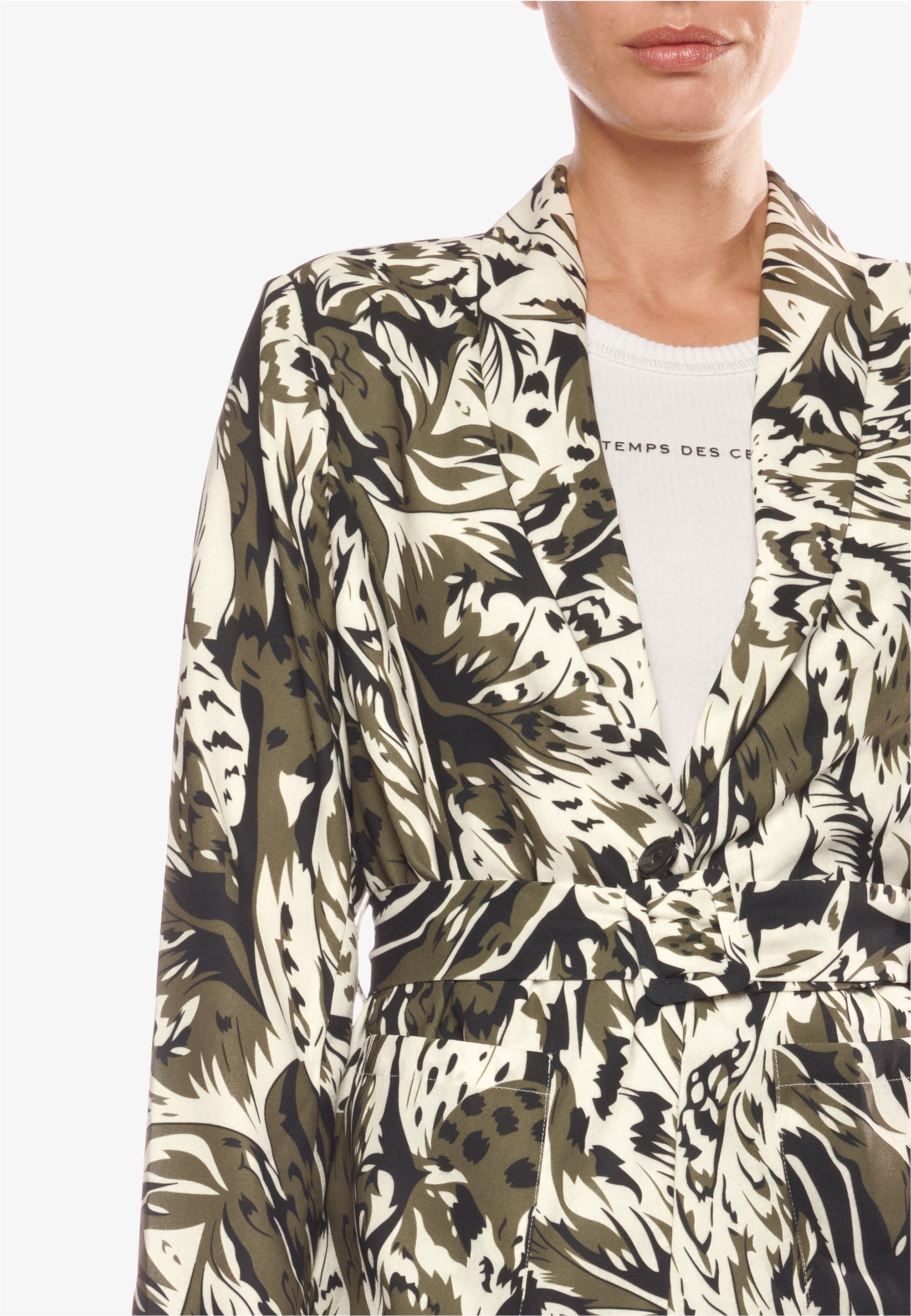 Le Temps Des Cerises Jackenblazer »VESTE FEMME SALOME(ML / JACKET WOMAN SALOME (LONG SLEEVE)«, mit stilvollem Allover-Print