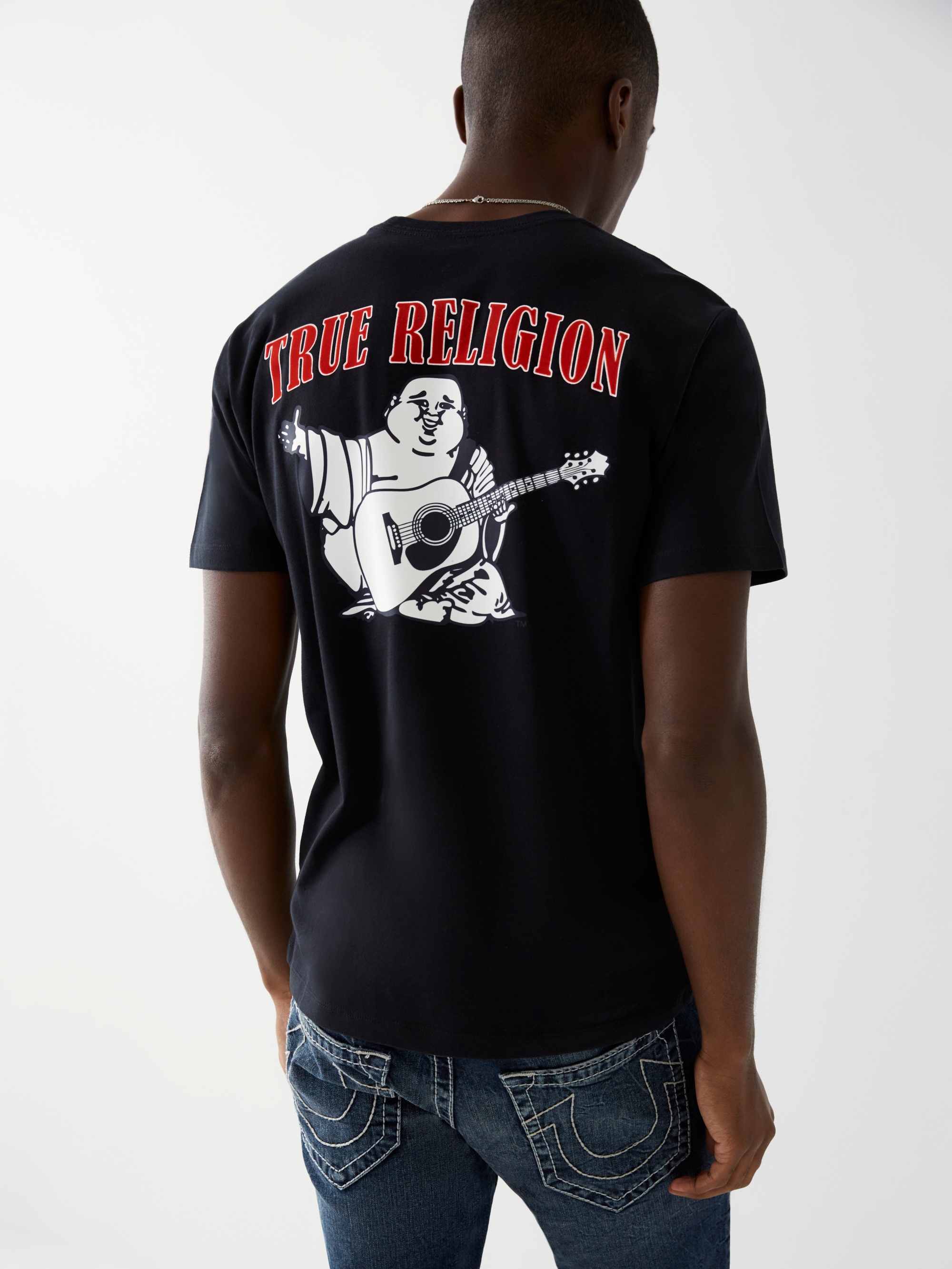 True Religion Rundhalsshirt »BUDDHA CREW TEE« Baumwolle, regular fit