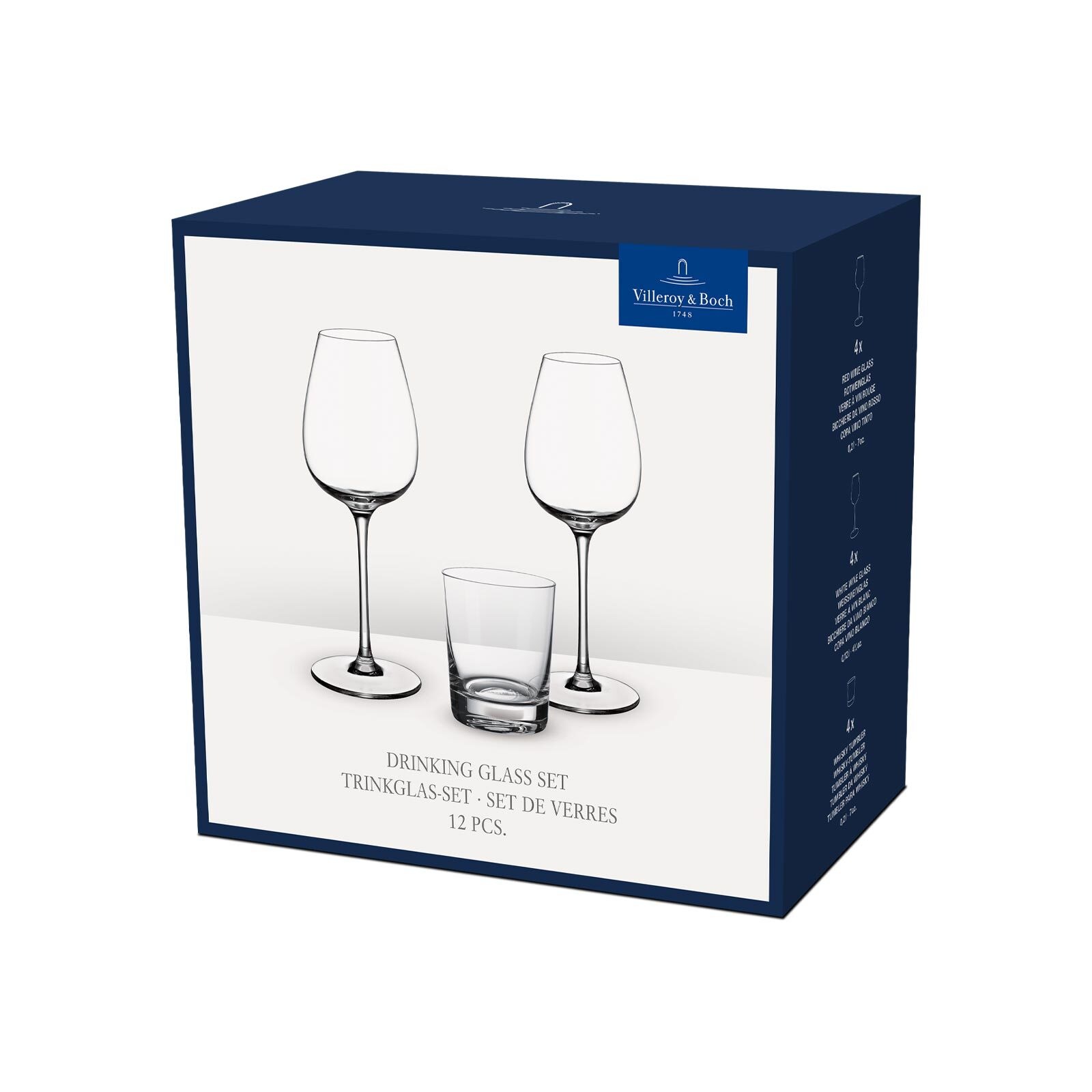 Villeroy & Boch Gläser-Set »Gläser-Set Purismo Wine 12er Set transparent« Spülmaschinenfest