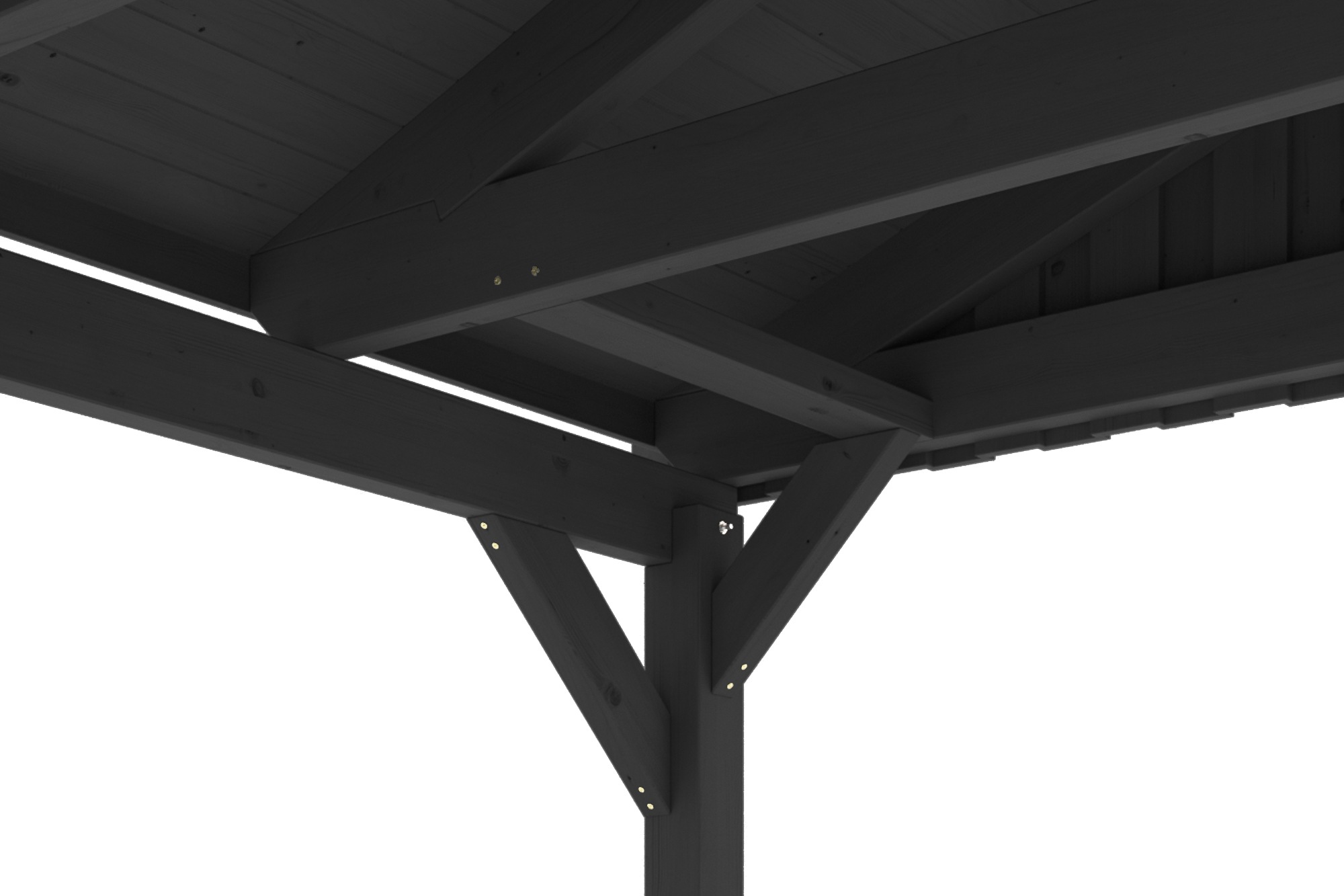 Skanholz Doppelcarport »Fichtelberg«, Holz, 574 cm, Anthrazit