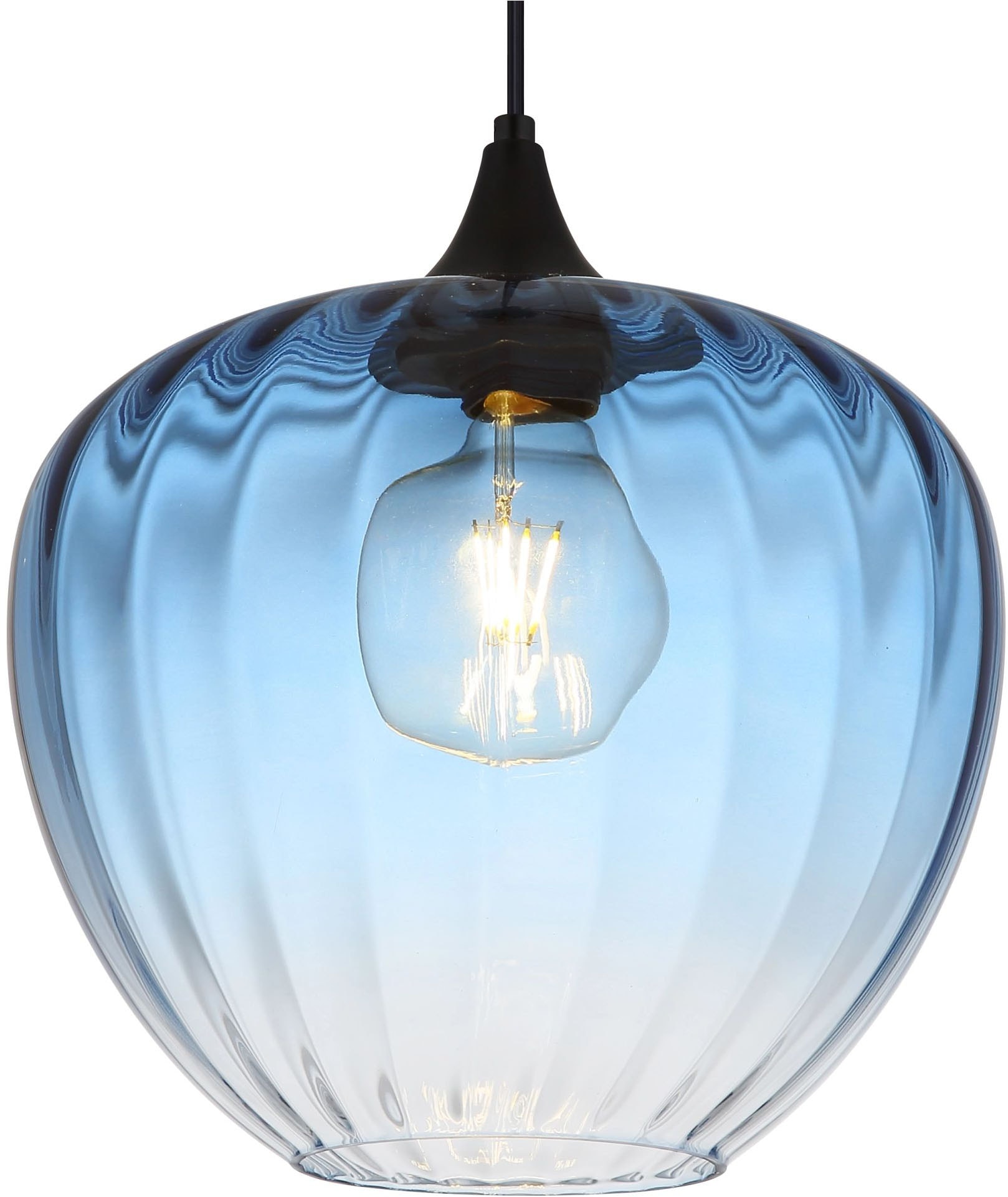 GLOBO LIGHTING Pendelleuchte »SANDER« E27 1 Stk. Gläser, Hängeleuchte, Wohnzimmer, Esstisch