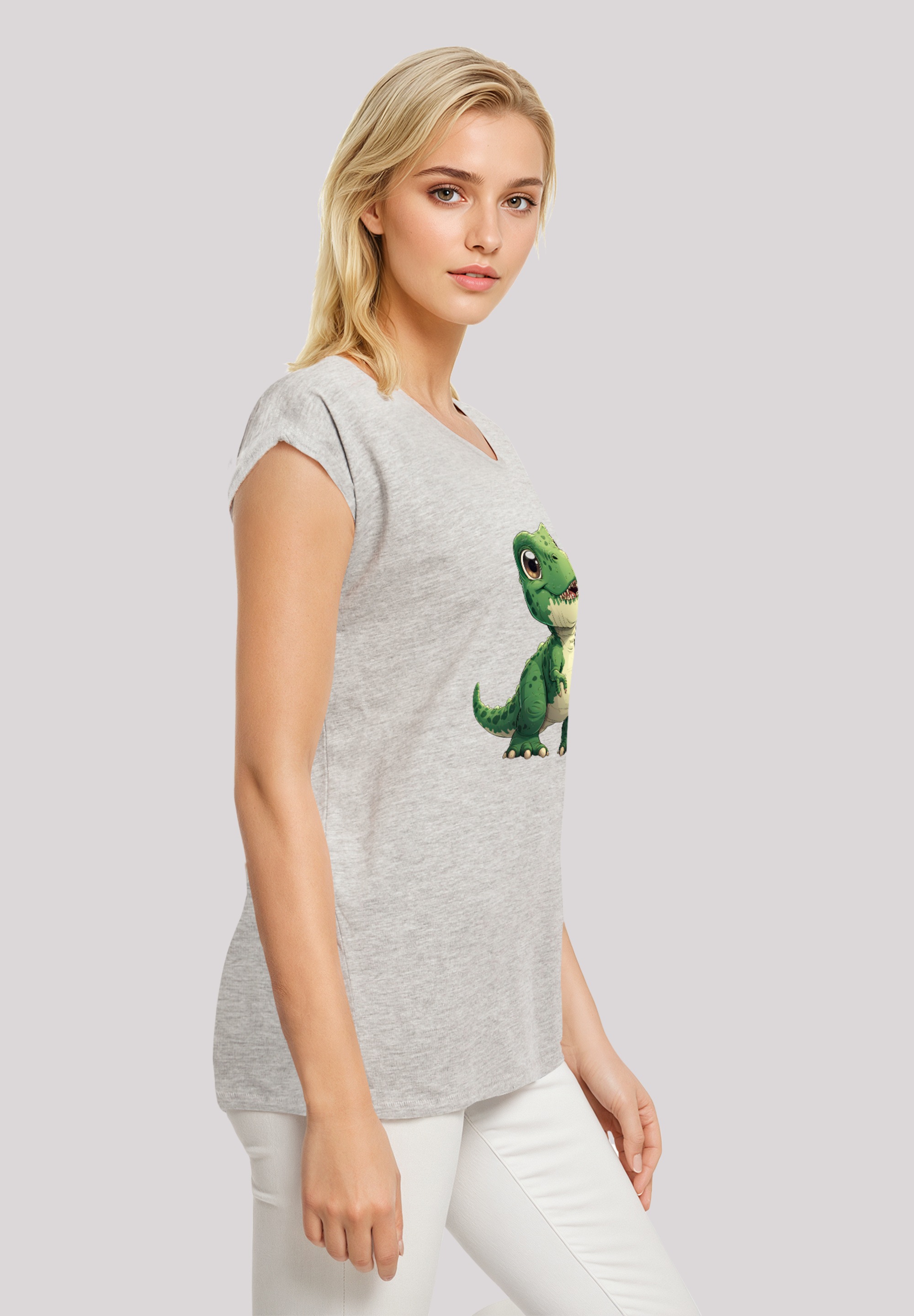 F4NT4STIC T-Shirt »Süßer grüner Dino«, Premium Qualität