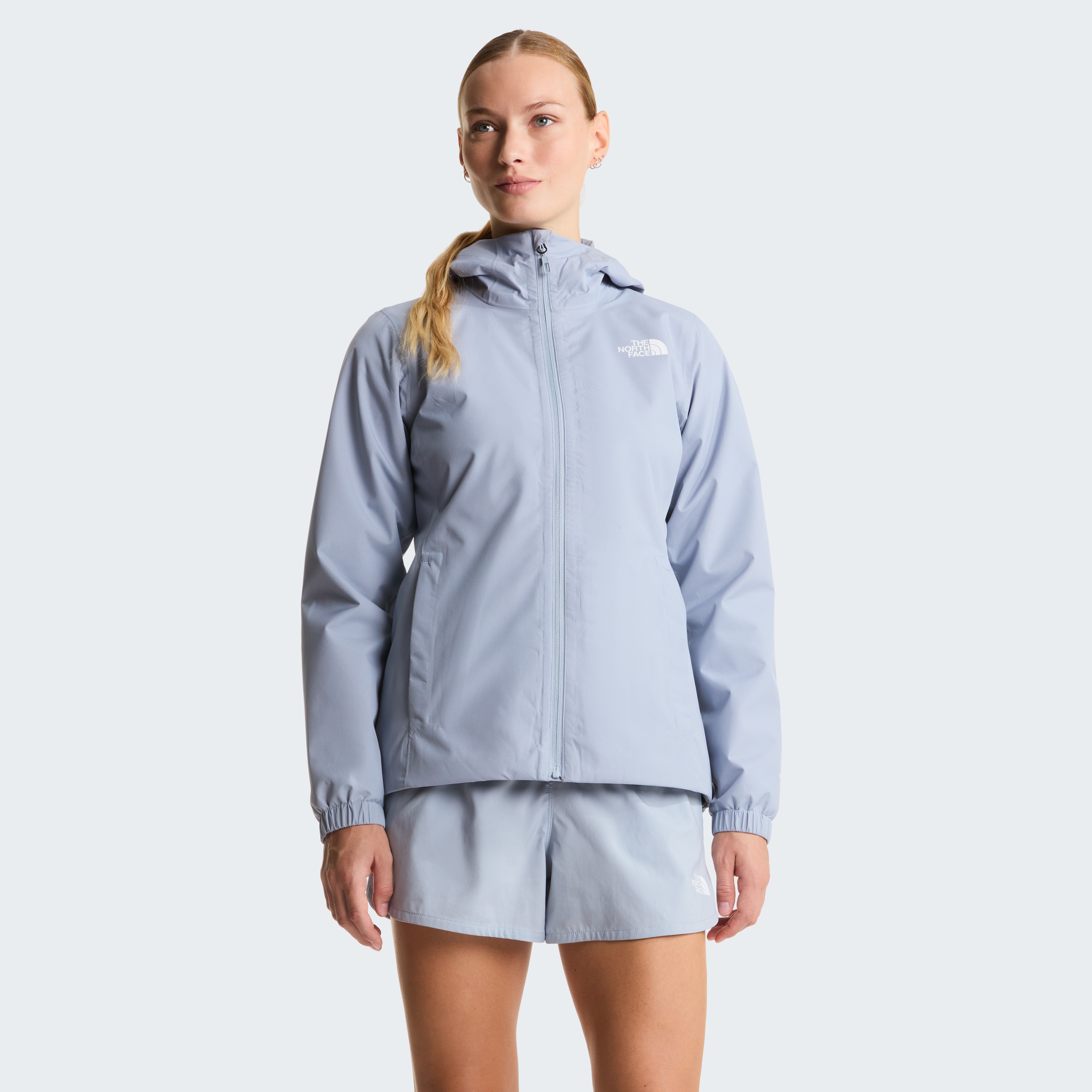 The North Face Funktionsjacke "W QUEST JACKET" mit Kinnschutz, atmungsaktiv, wasserabweisend, windabweisend, leicht