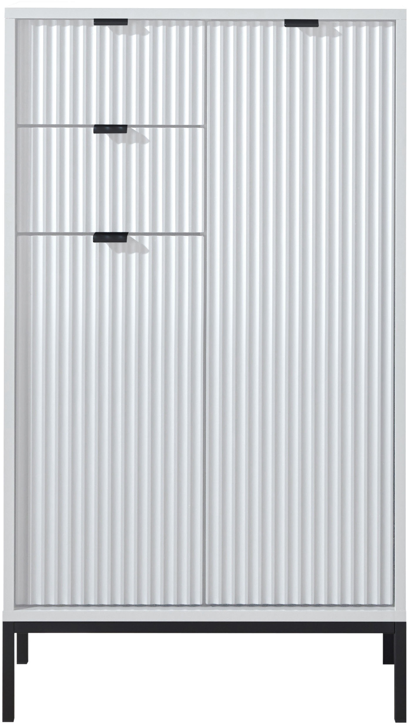 BASIC by Balculina Midischrank »Lucera Midischrank, Badezimmerschrank BxHxT 60x106x32«, (1 St.), Breite 60 cm, Tür L/R montierbar
