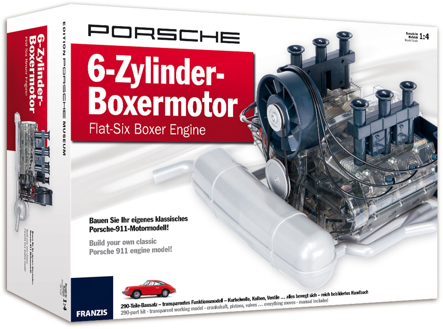 Franzis Experimentierkasten »Porsche 911 6-Zylinder-Boxermotor«, mit Sound
