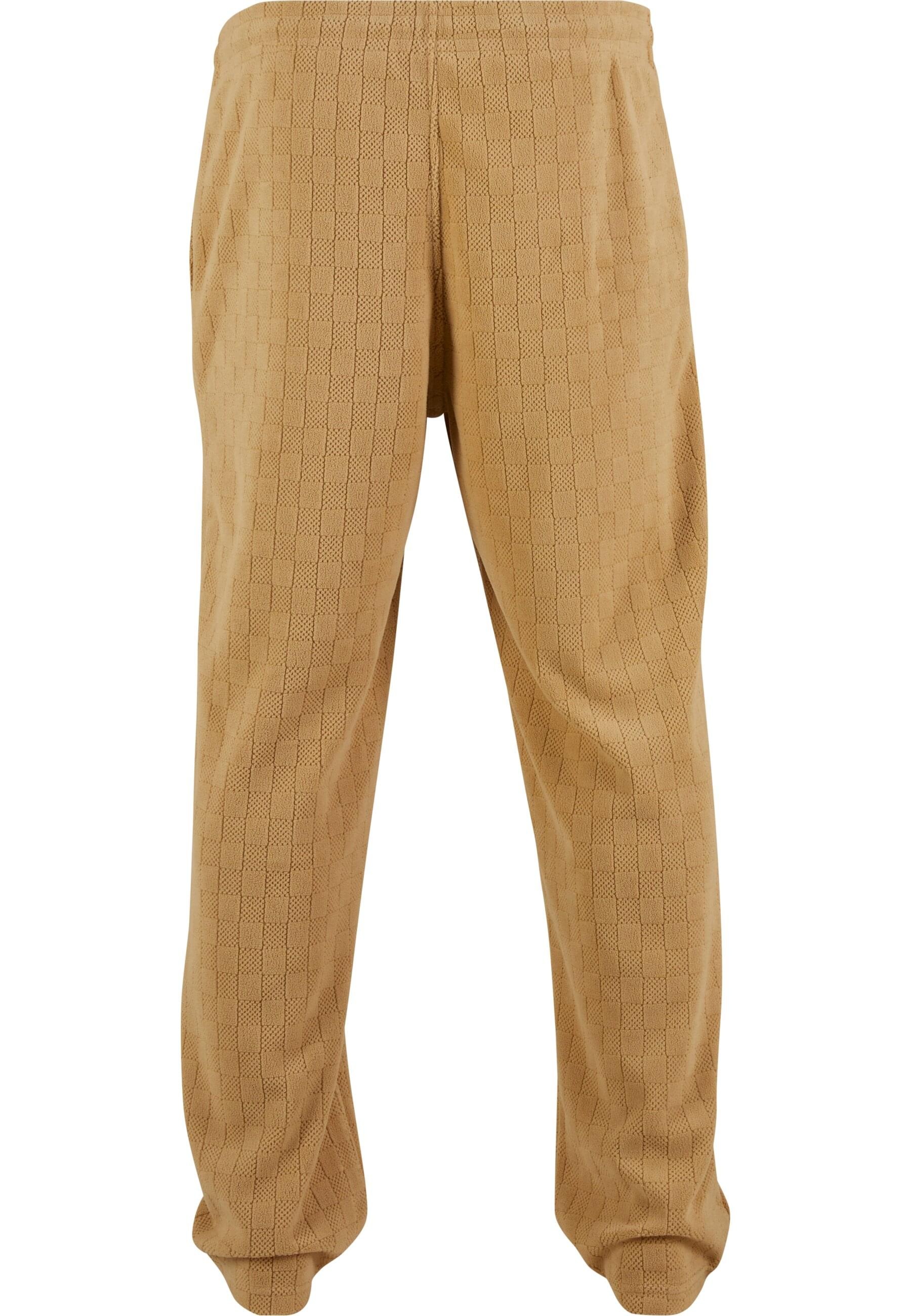 URBAN CLASSICS Jogginghose »Urban Classics Jacquard Velvet Wide Sweatpants«, (1 tlg.)