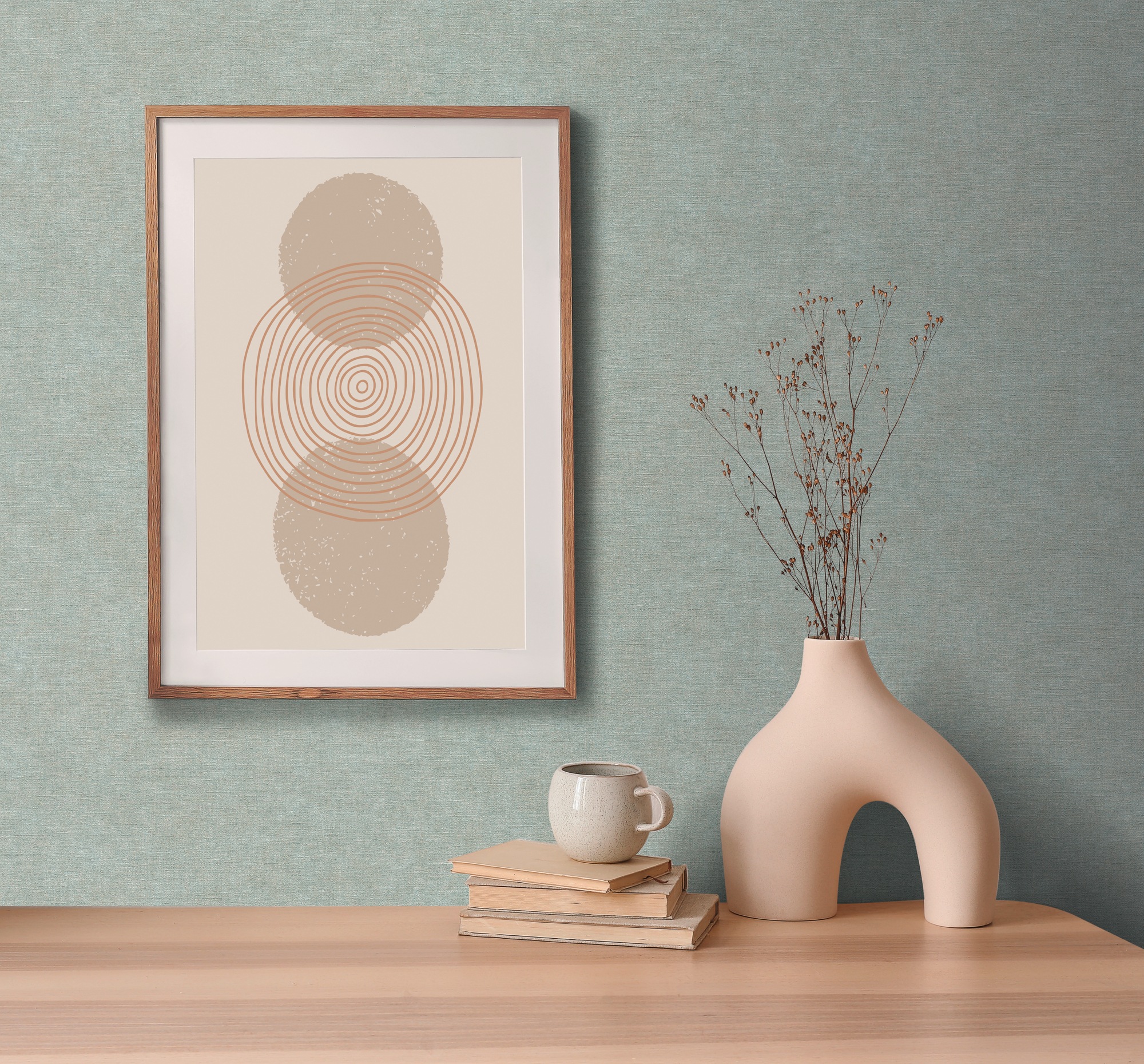living walls Vliestapete »Smart Surfaces einfarbige Tapete Unitapete Struktur-Optik Landhaus«, matt, Vliestapete Textil-Optik für Schlafzimmer Küche Wohnzimmer Uni Design