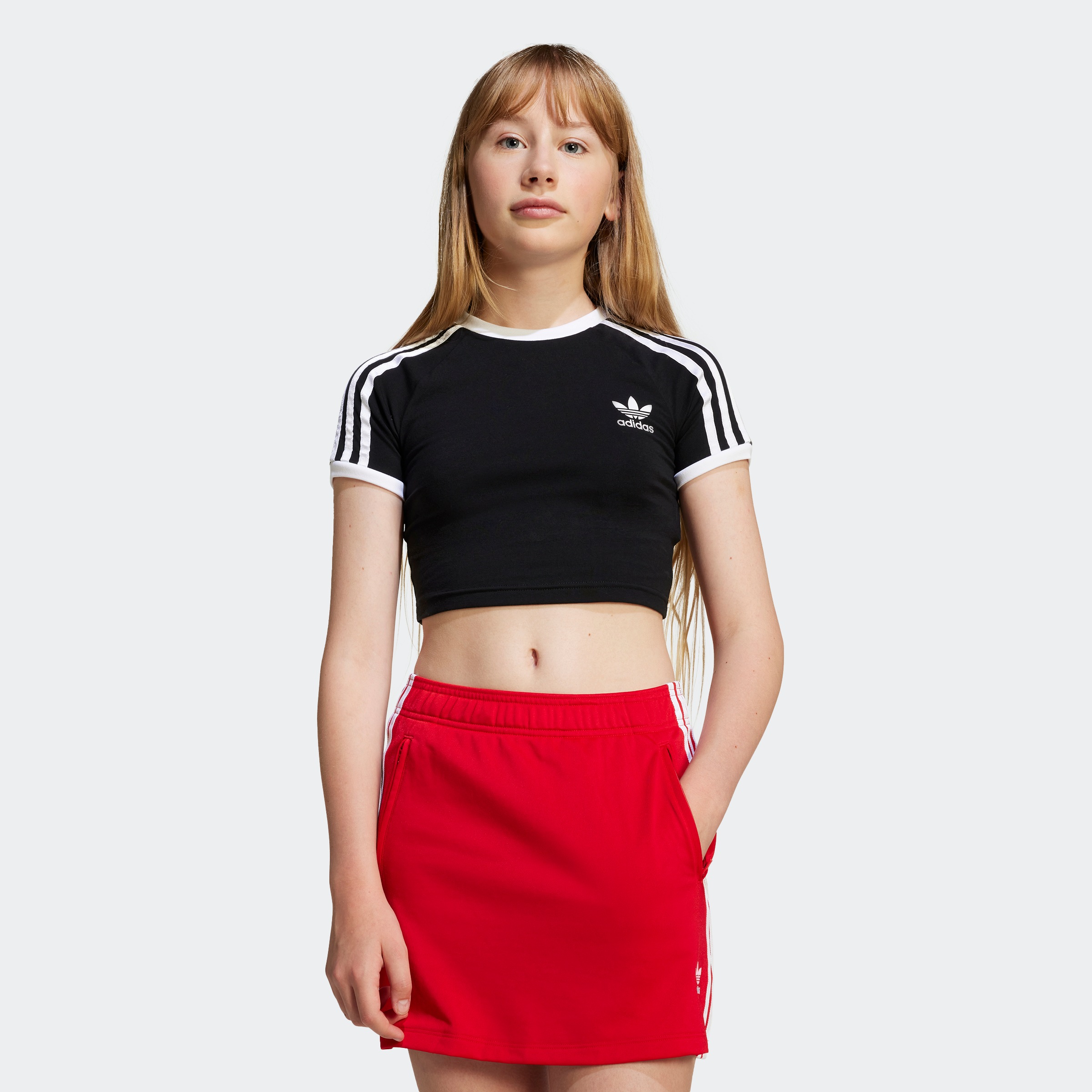 adidas Originals Marškinėliai be rankovių »3S CROP TEE«...