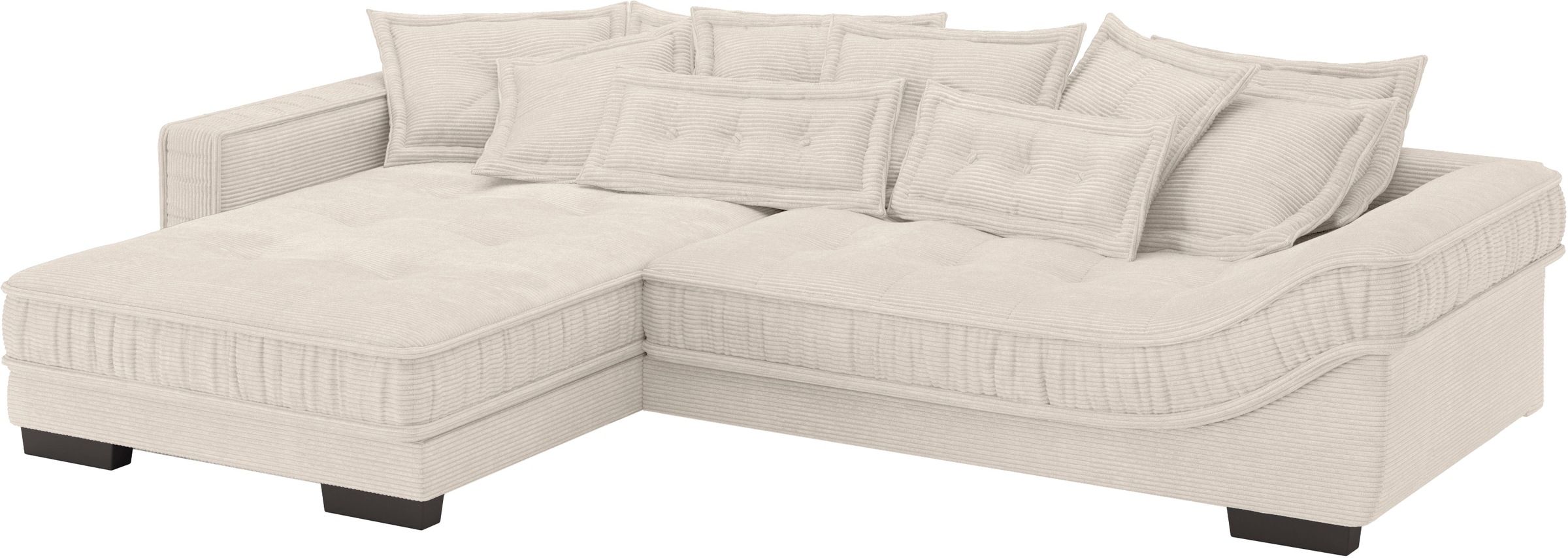 Mr. Couch Ecksofa »Diwan II DuraFlex L-Form«, DuraFlex-Kaltschaumpolsterung, bis 140 kg, 4 Bezugsqualitäten