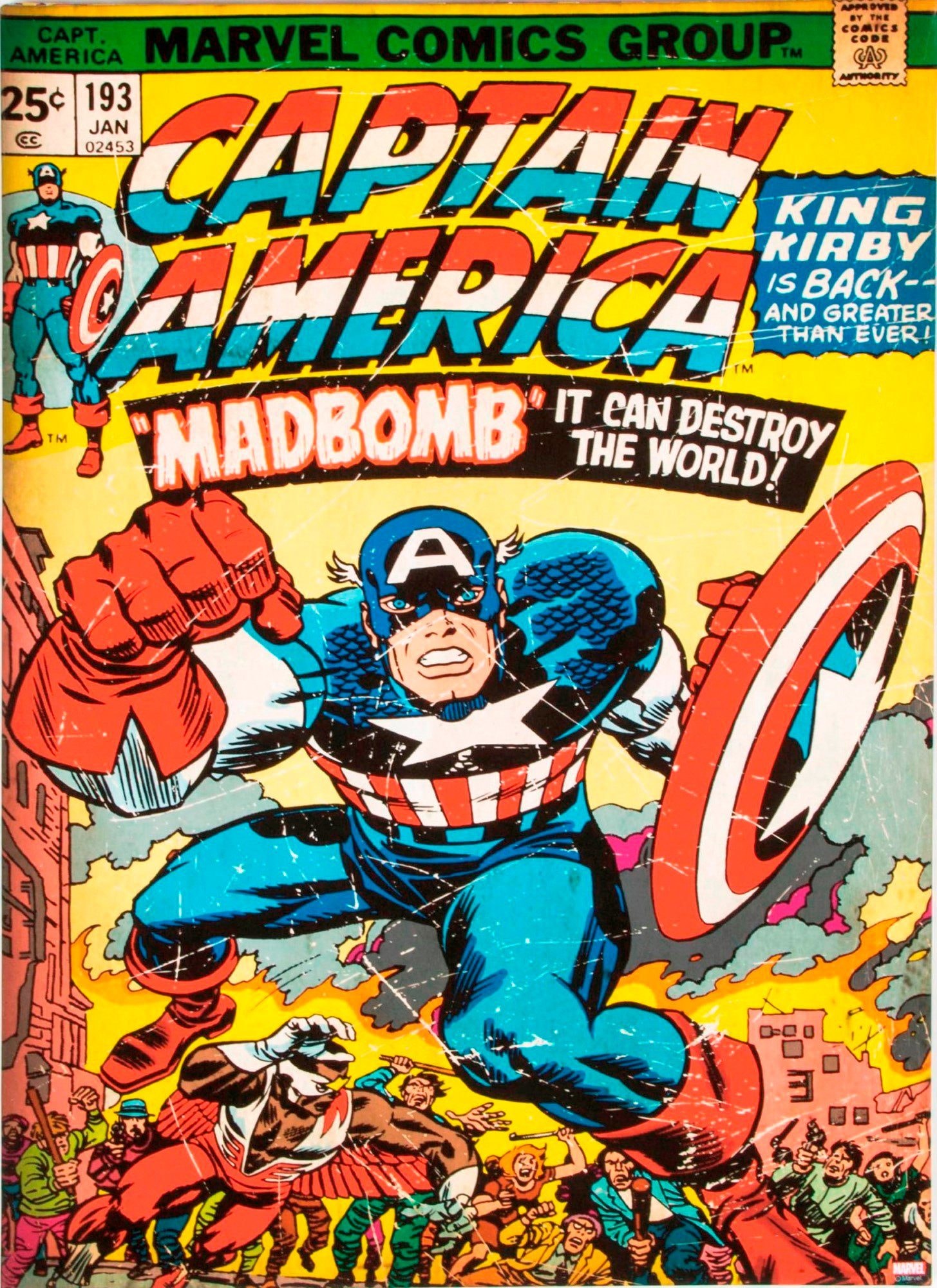 Art for the home Leinwandbild "CAPTAIN AMERICA", Comic-Fantasy, Captain Ame günstig online kaufen