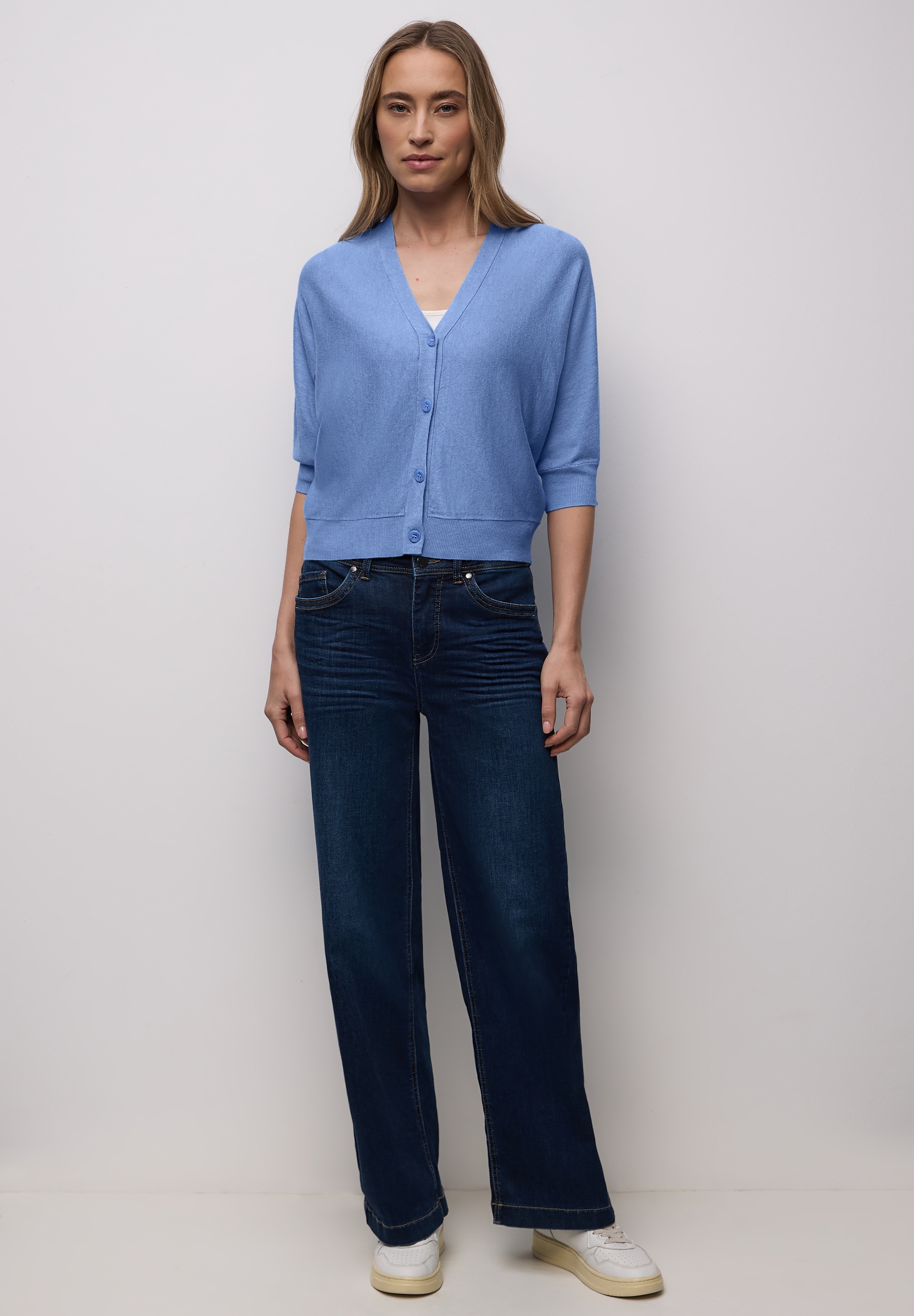 STREET ONE Strickjacke mit V-Ausschnitt