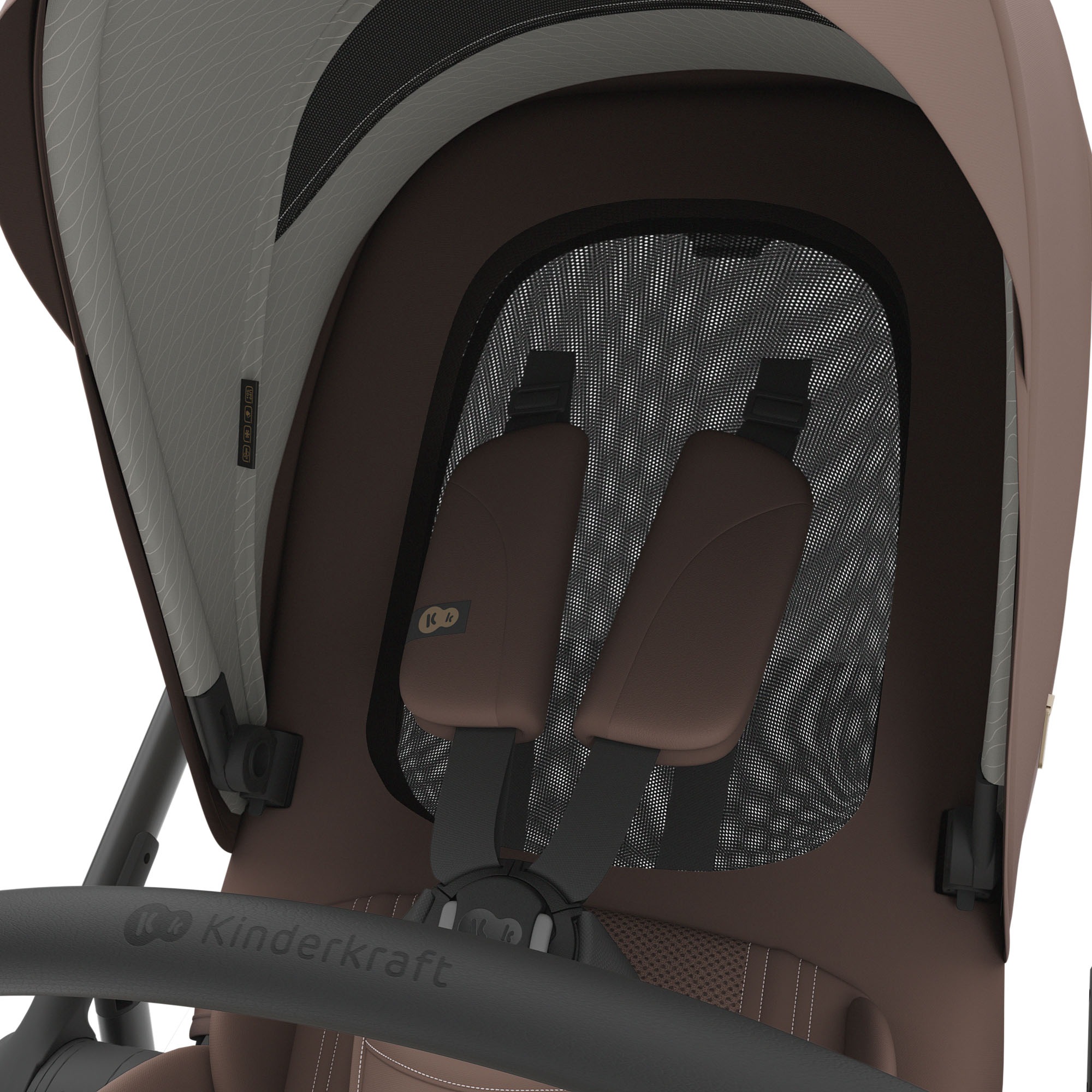 Kinderkraft Kombi-Kinderwagen »PRIME 3 3in1« 22 kg inkl. Babyschale MINK