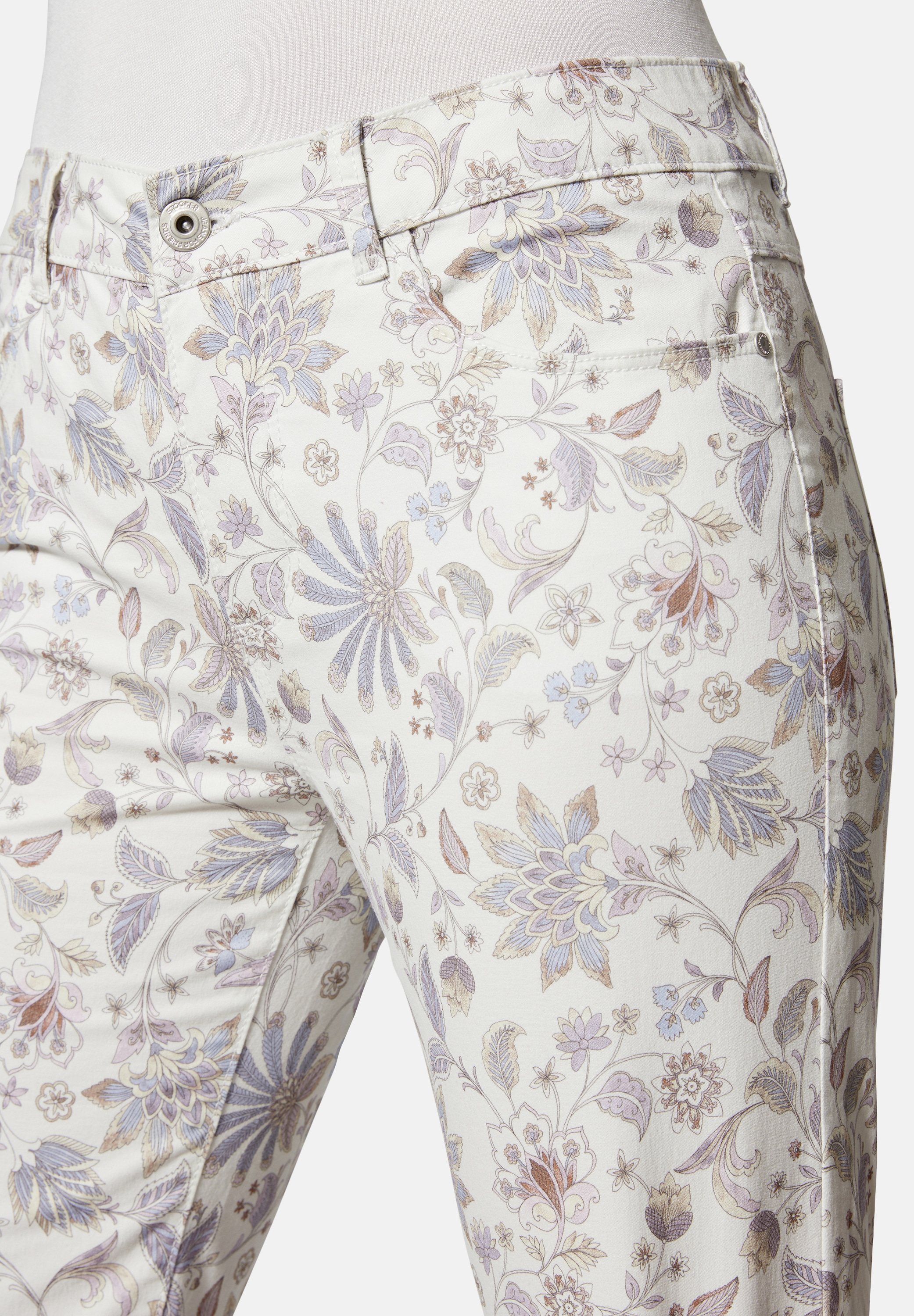 STOOKER WOMEN 7/8-Hose »Tahiti Print Capri Slim Fit«, Capri Slim Fit Casual Clean Wash für Damen