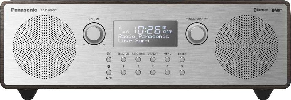 Panasonic Radio »RF-D100BTEGT«, (Bluetooth Digitalradio (DAB+)-FM-Tuner mit RDS 10 W)