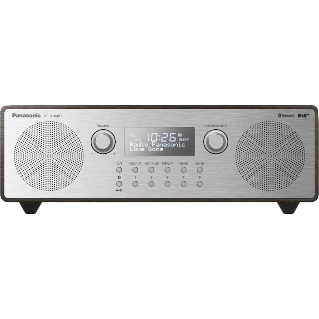 Panasonic Radio »RF-D100BTEGT«, (Bluetooth Digitalradio (DAB+)-FM-Tuner mit RDS 10 W)