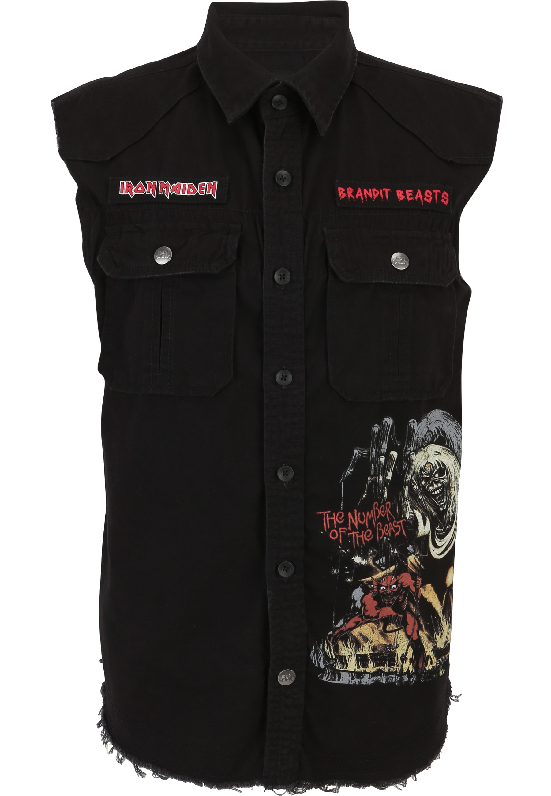 Brandit Muskelshirt "Brandit Iron Maiden Vintage Shirt sleeveless NOTB" 1 S günstig online kaufen