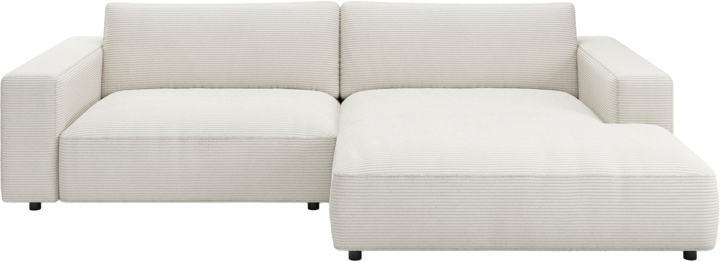 Musterring Ecksofa "MR LUCIA, Charakterstarker Lounge-Komfort von Musterring" XXL-Longchair, erstklassige Kammerkissen & zeitloser Look