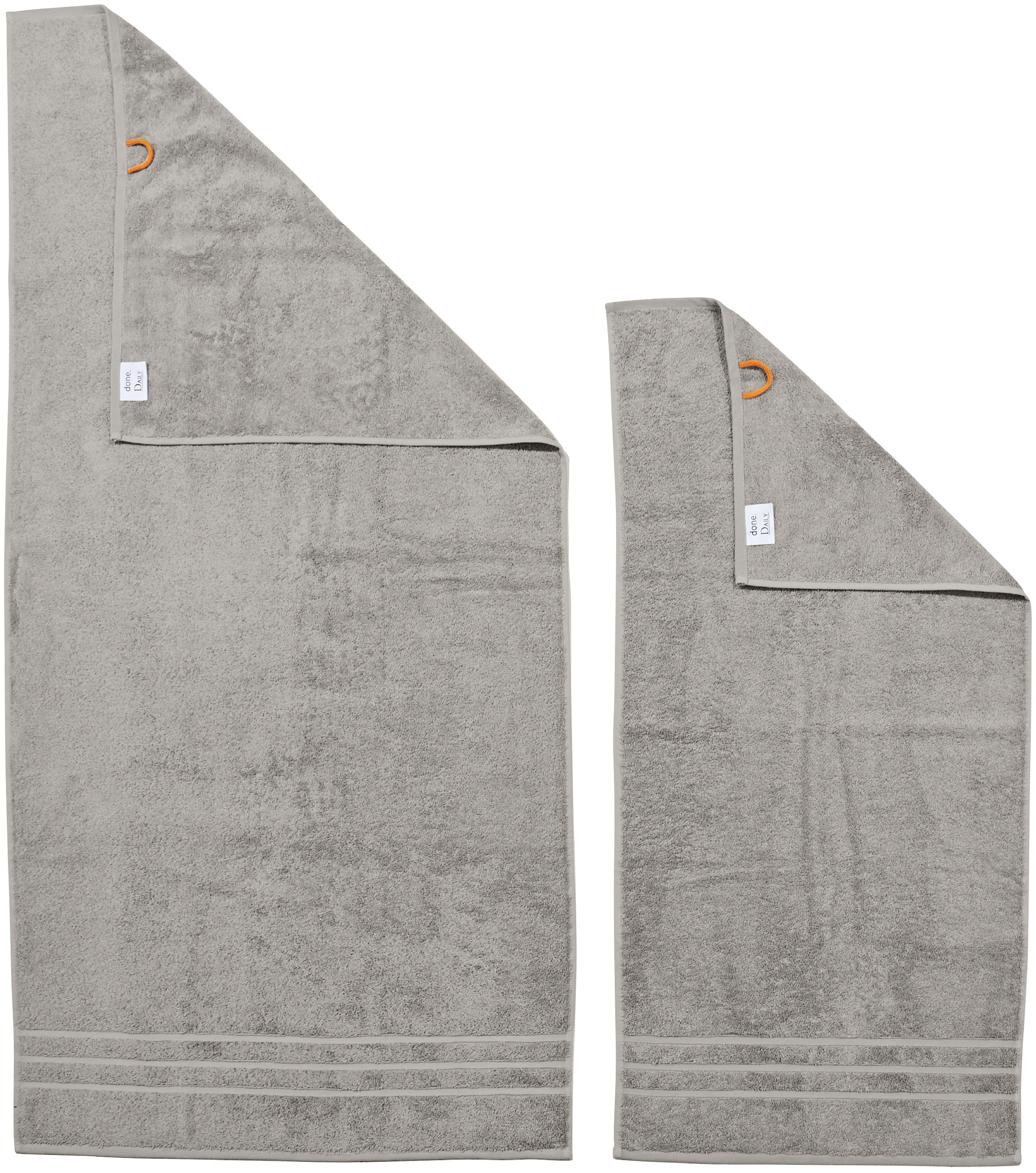 done. Handtuch Set "Daily Uni" Set 6 tlg. Walkfrottier saugfähiges Walkfrot günstig online kaufen