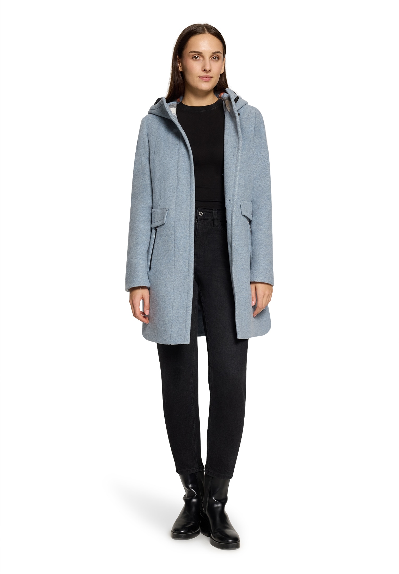 Gil Bret Wolljacke »Damen mit Kapuze« mit Kapuze