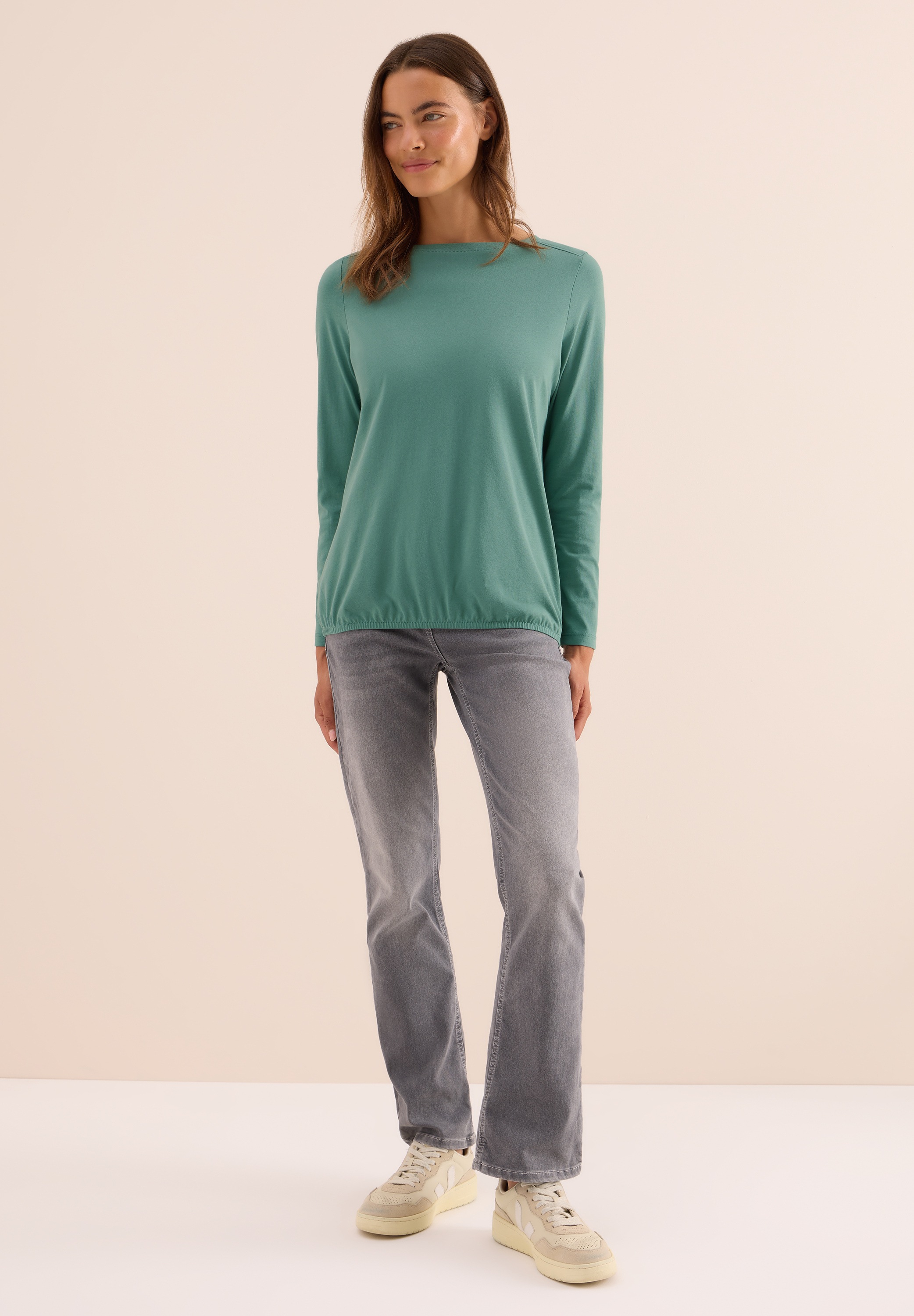 Thumbnail - Cecil Langarmshirt aus reiner Baumwolle