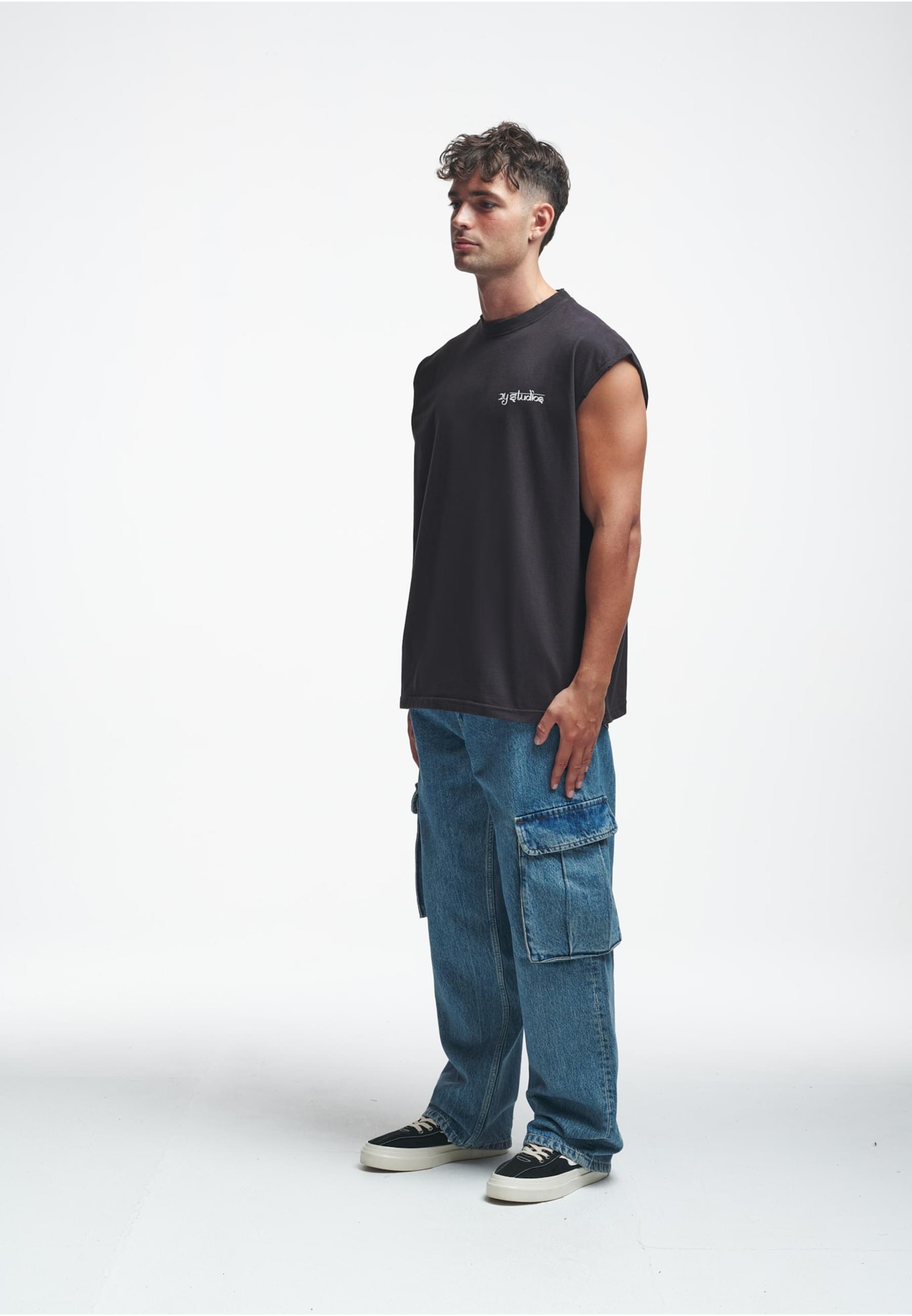2Y Studios Tanktop »2Y Studios Herren 2Y Tiger Oversize Sleeveless Shirt«, (1 tlg.)