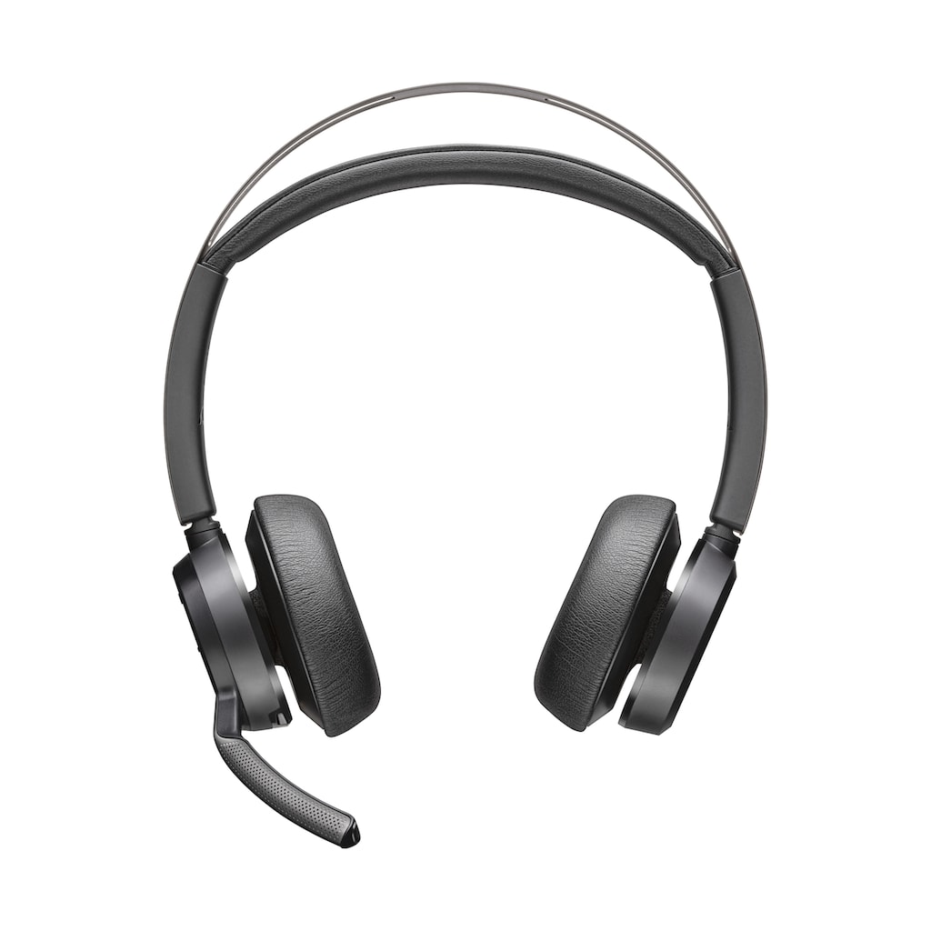 Poly Wireless-Headset »BT Headset Voyager Focus 2 UC mit Stand«, Bluetooth, Active Noise Cancelling (ANC)