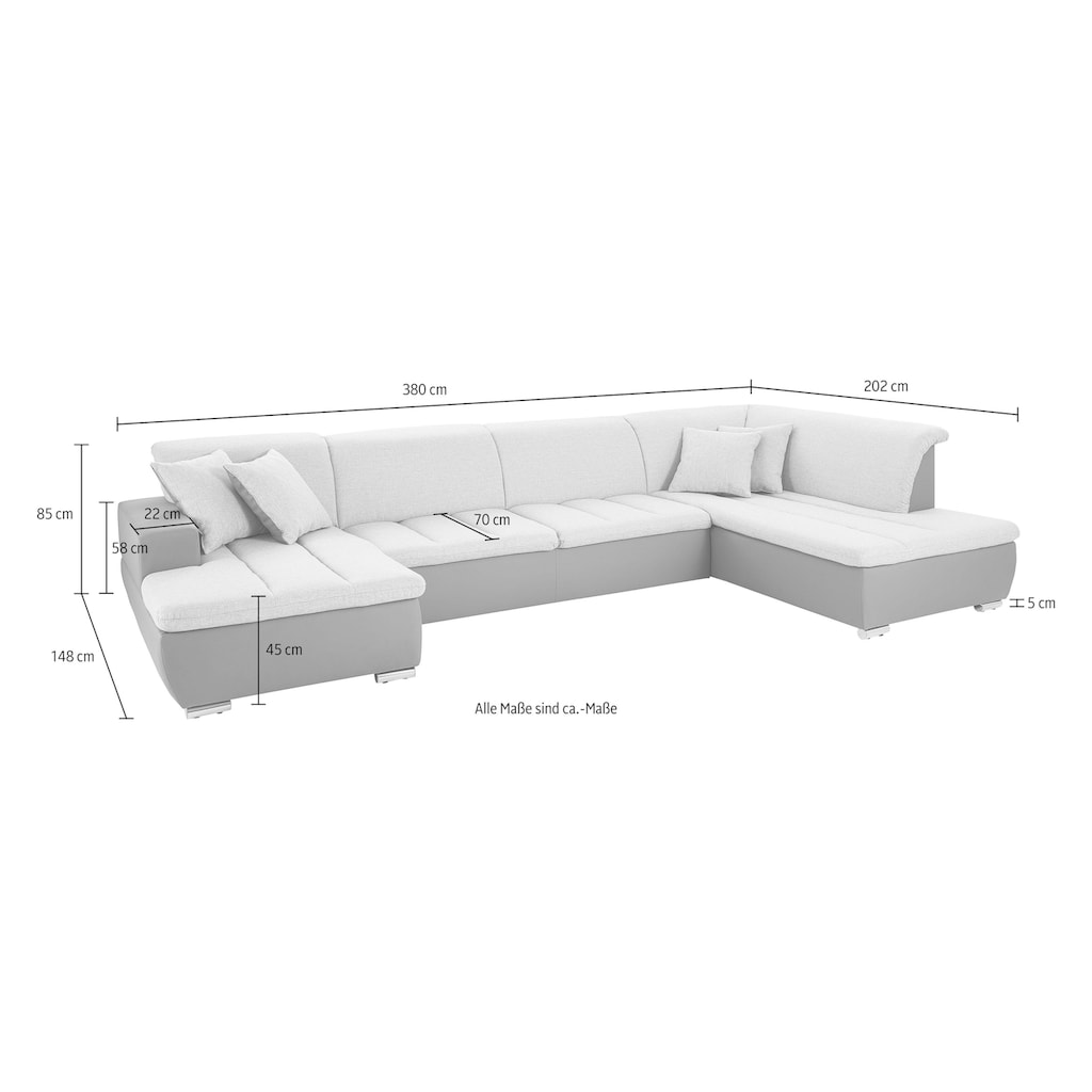 INOSIGN Wohnlandschaft »U-Form«