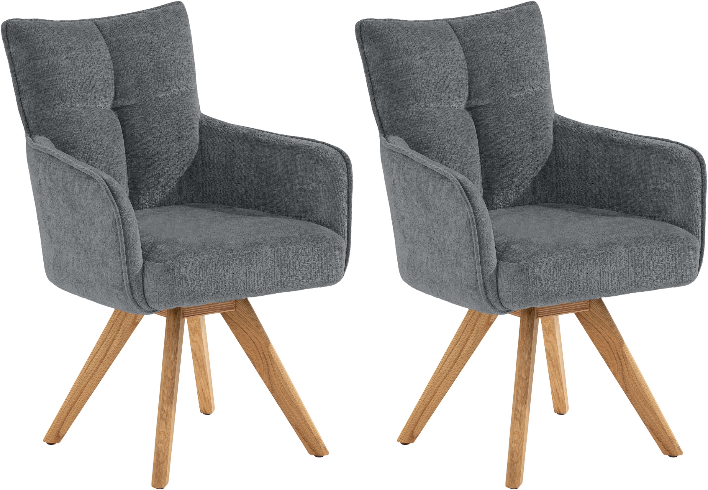 set one by Musterring Armlehnstuhl "Tucson" (Set) 2er-Set, drehbar mit Rück günstig online kaufen