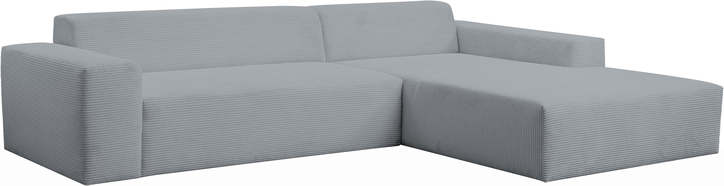 WERK2 Ecksofa »Zeus-XL, Mega-Sofa mit großer Sitztiefe, Stellmaße 311cm x 210cm«, Curvy Trend Garnitur mit urbaner Optik, bequem, Big-Sofa, L-Form