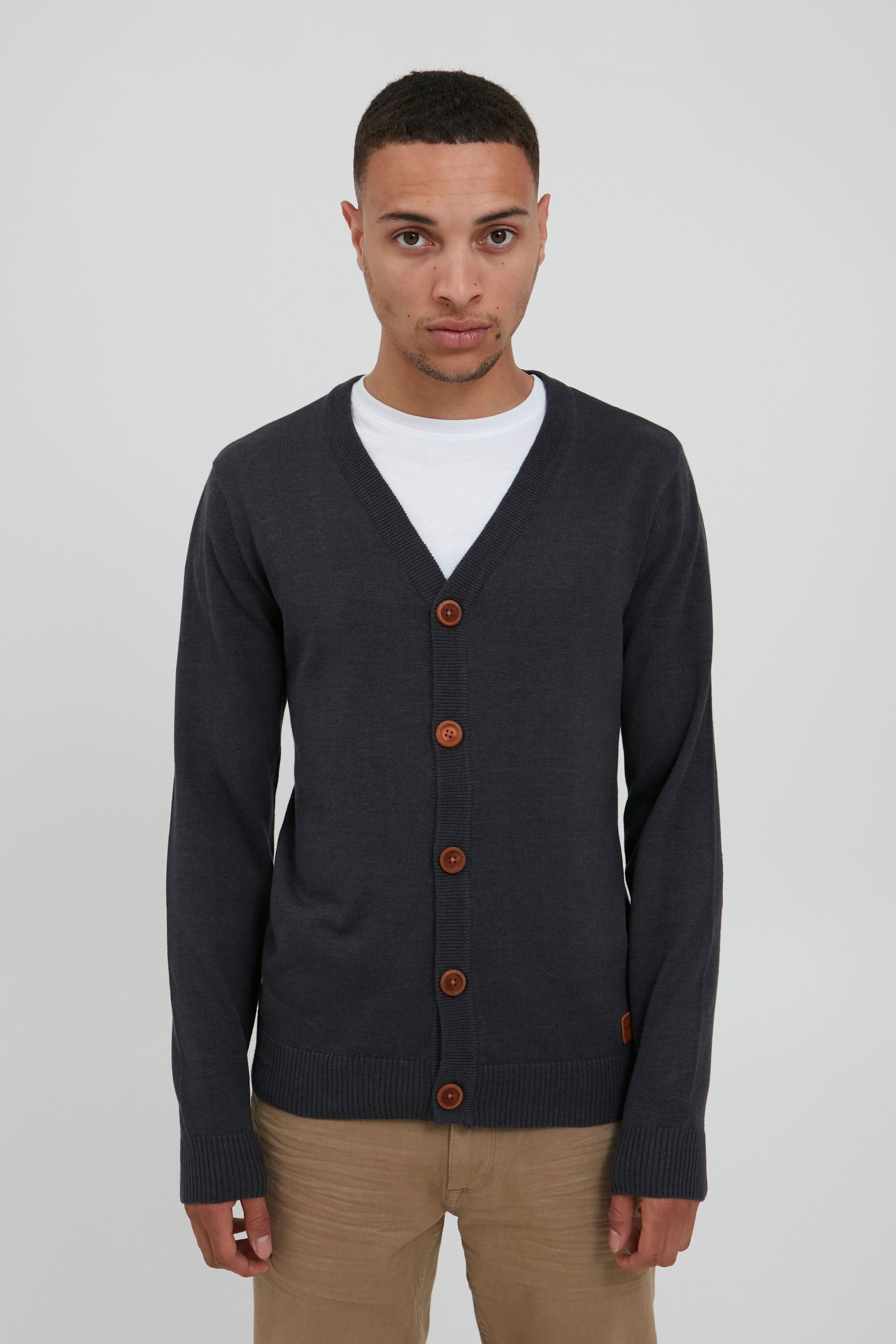 Blend Cardigan "BHLennard" Strickjacke mit Ton-in-Ton Ellenbogenpatches günstig online kaufen