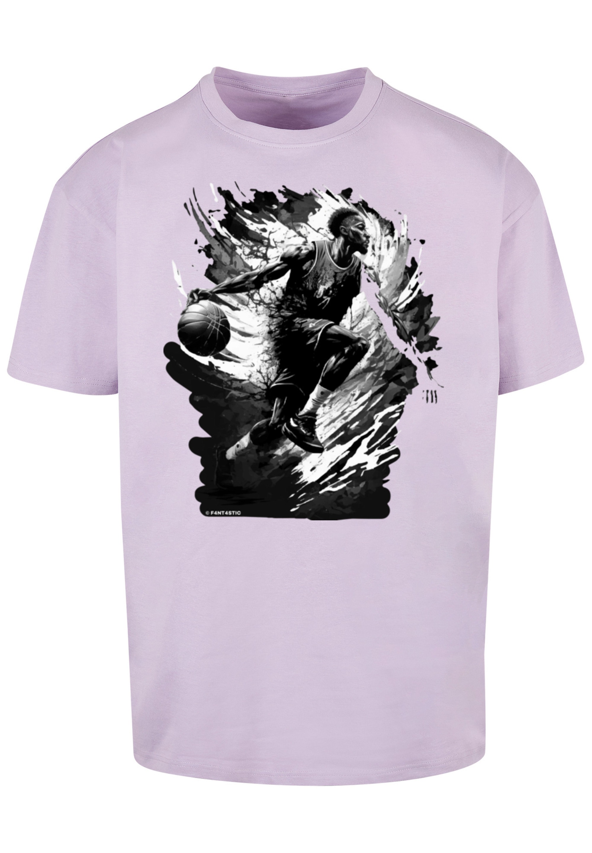 F4NT4STIC T-Shirt »Basketball Splash Sport OVERSIZE TEE«, Print