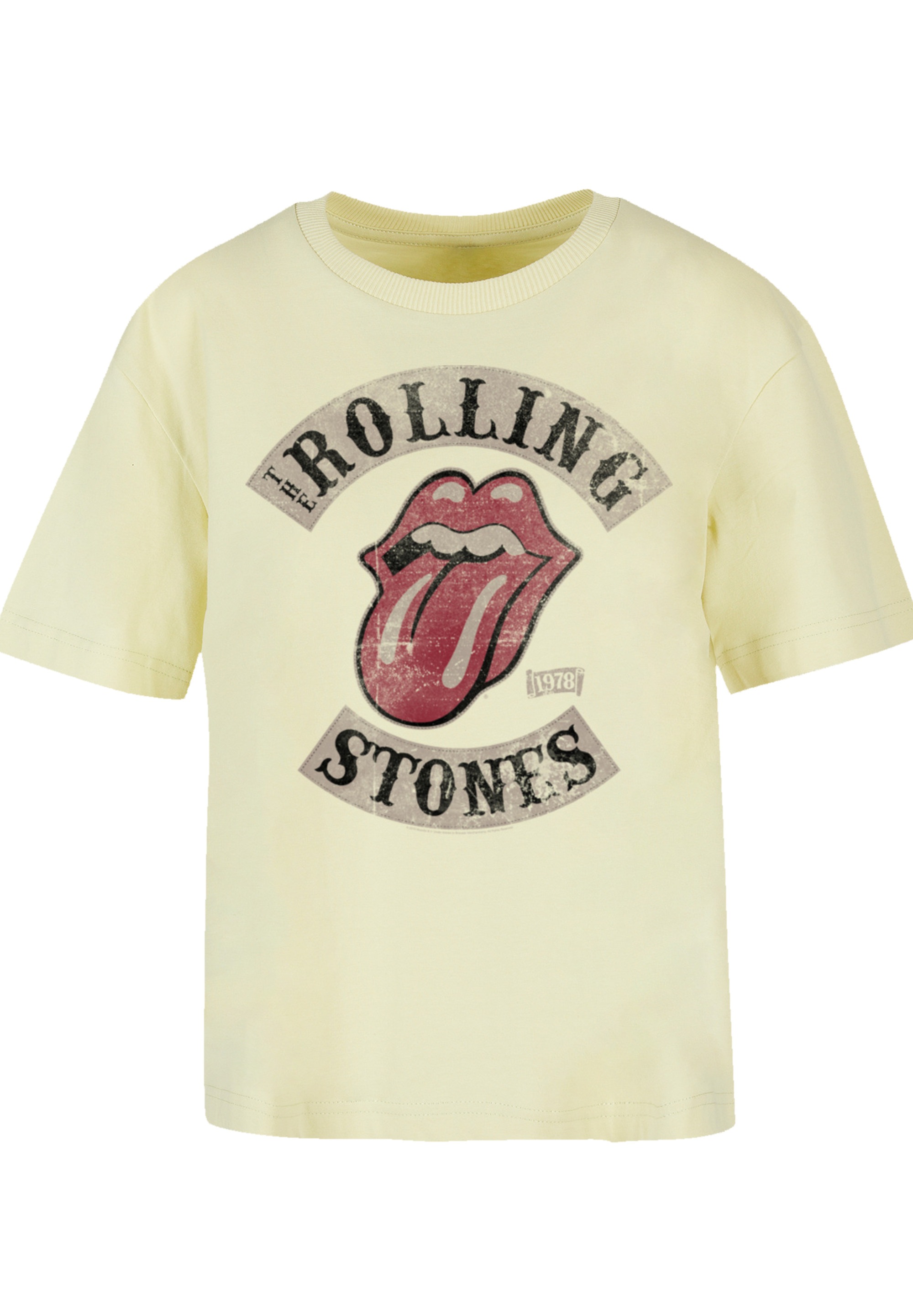 F4NT4STIC T-Shirt »The Rolling Stones Tour '78 Vector«, Print
