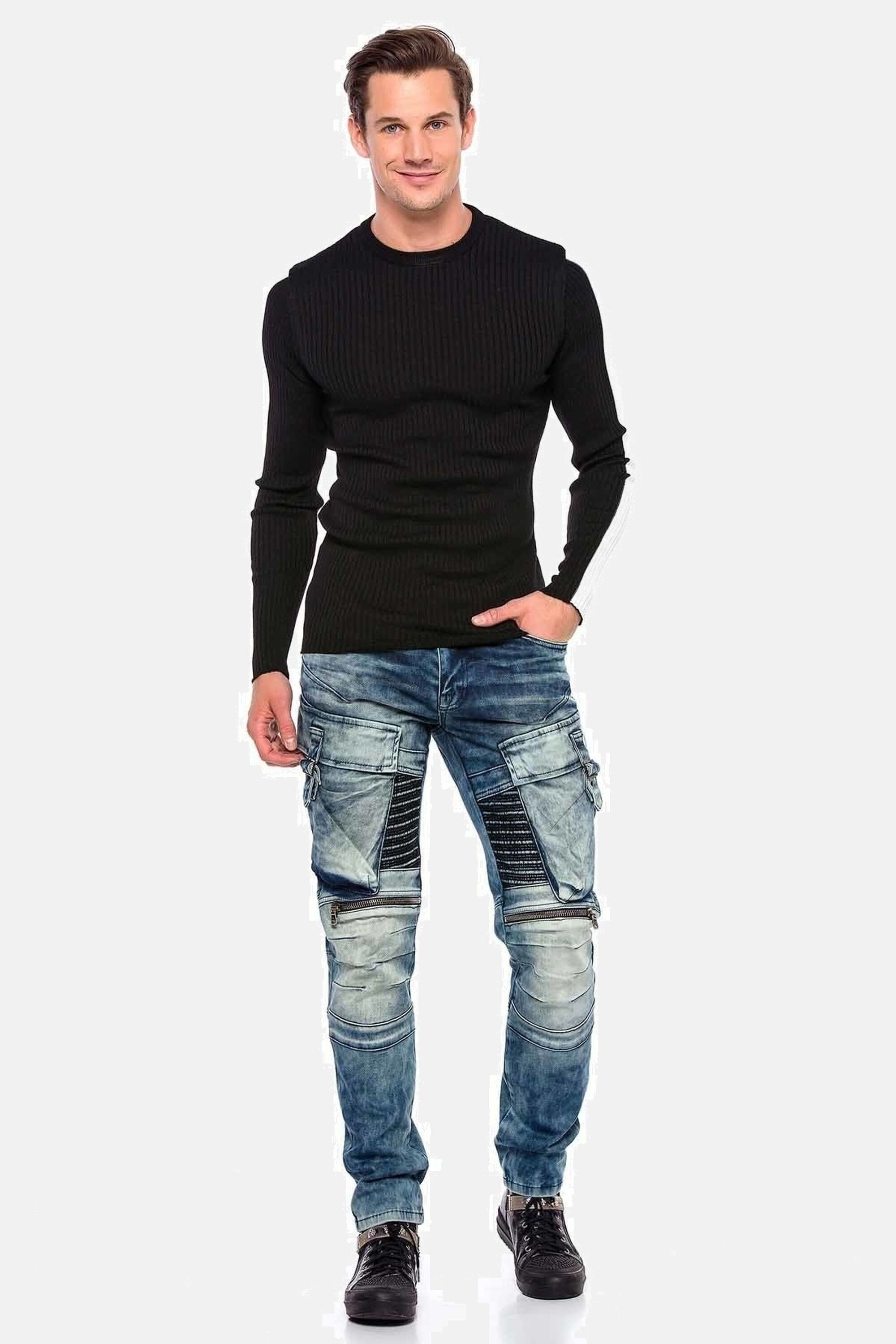Cipo & Baxx Cargojeans »Jeans«, im Used-Look, CD-523