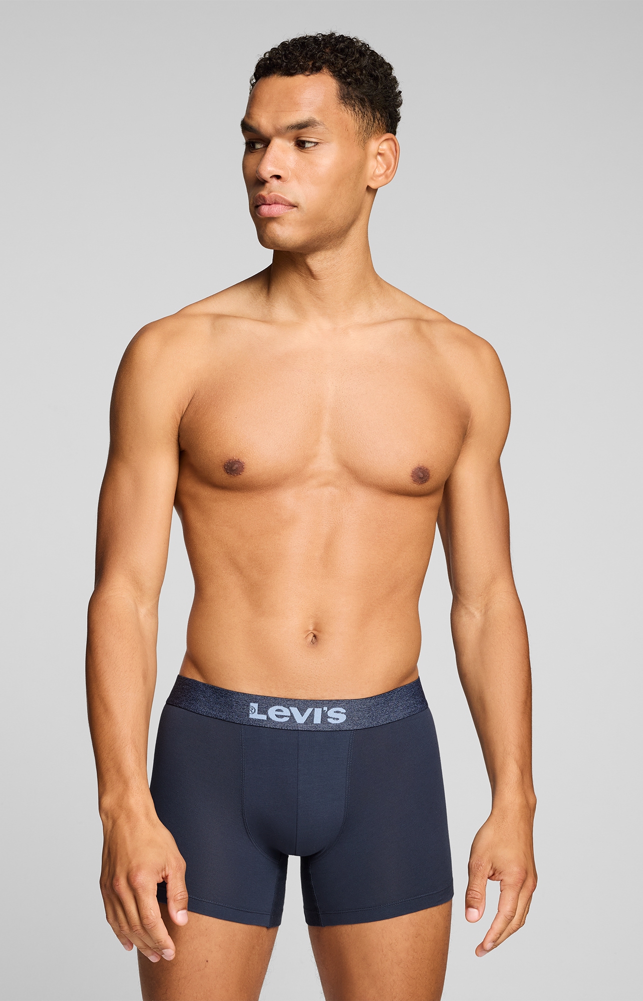 Levi's® Boxer »LEVIS MEN MEL WB BOXER BRIEF« ohne Eingriff, tonaler Logobund, elastisch, Cotton-Mix