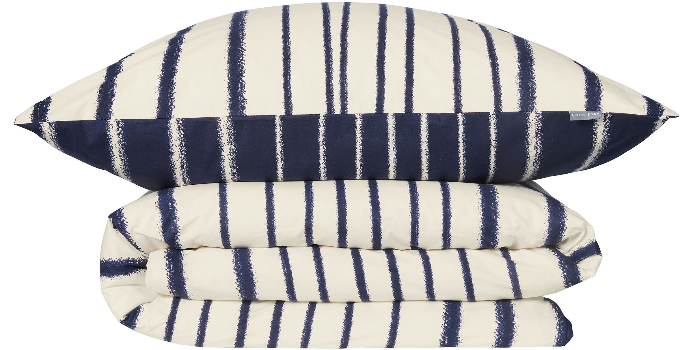 Schiesser Wendebettwäsche "Wesley aus weicher Baumwolle im Streifen-Look" 2 günstig online kaufen