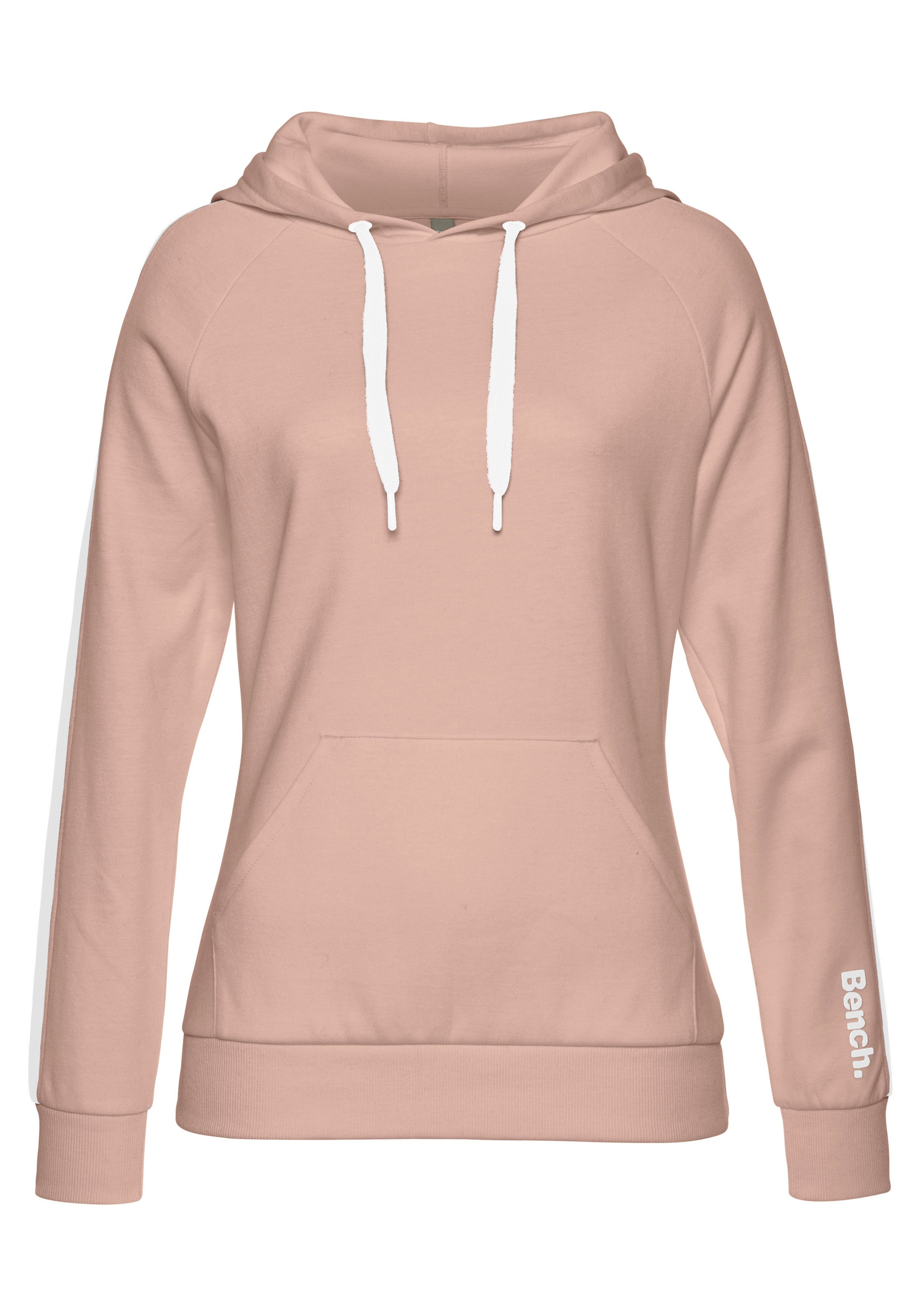 Bench. Loungewear Kapuzensweatshirt, mit Seitenstreifen und Kängurutasche, günstig online kaufen