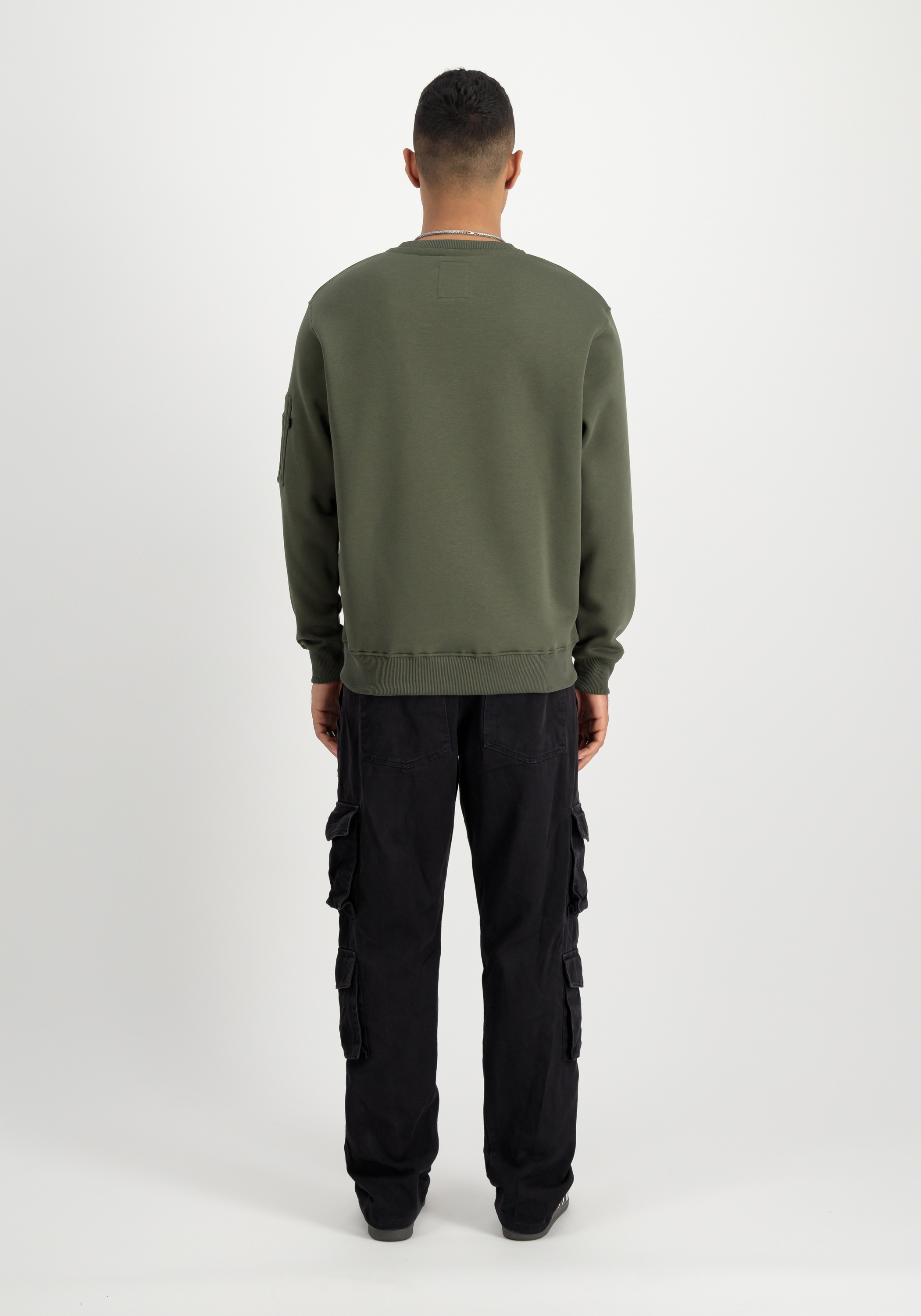 Alpha Industries Sweater »Alpha Industries Men - Sweatshirts Satin Logo Sweatshirt«