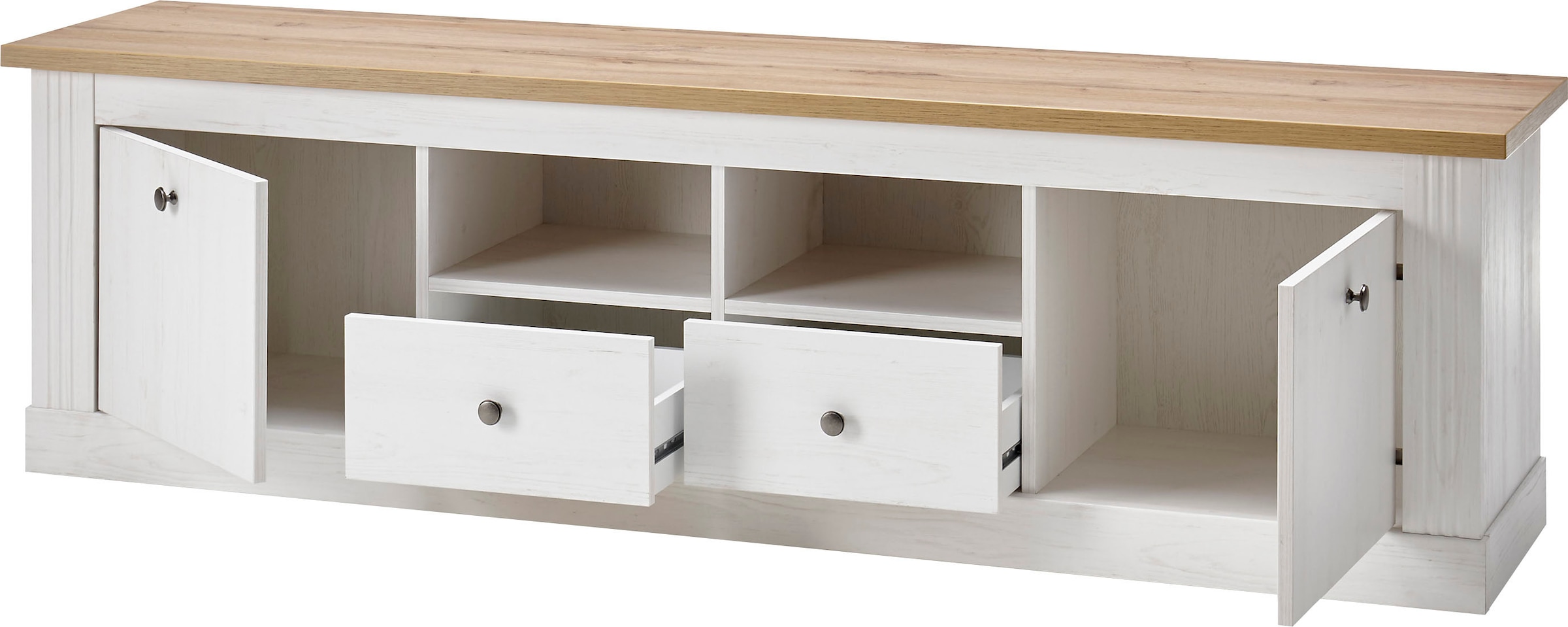 Home affaire Lowboard »Westminster BESTSELLER!«, (Breite ca. 180cm), in romantischem Landhausstil