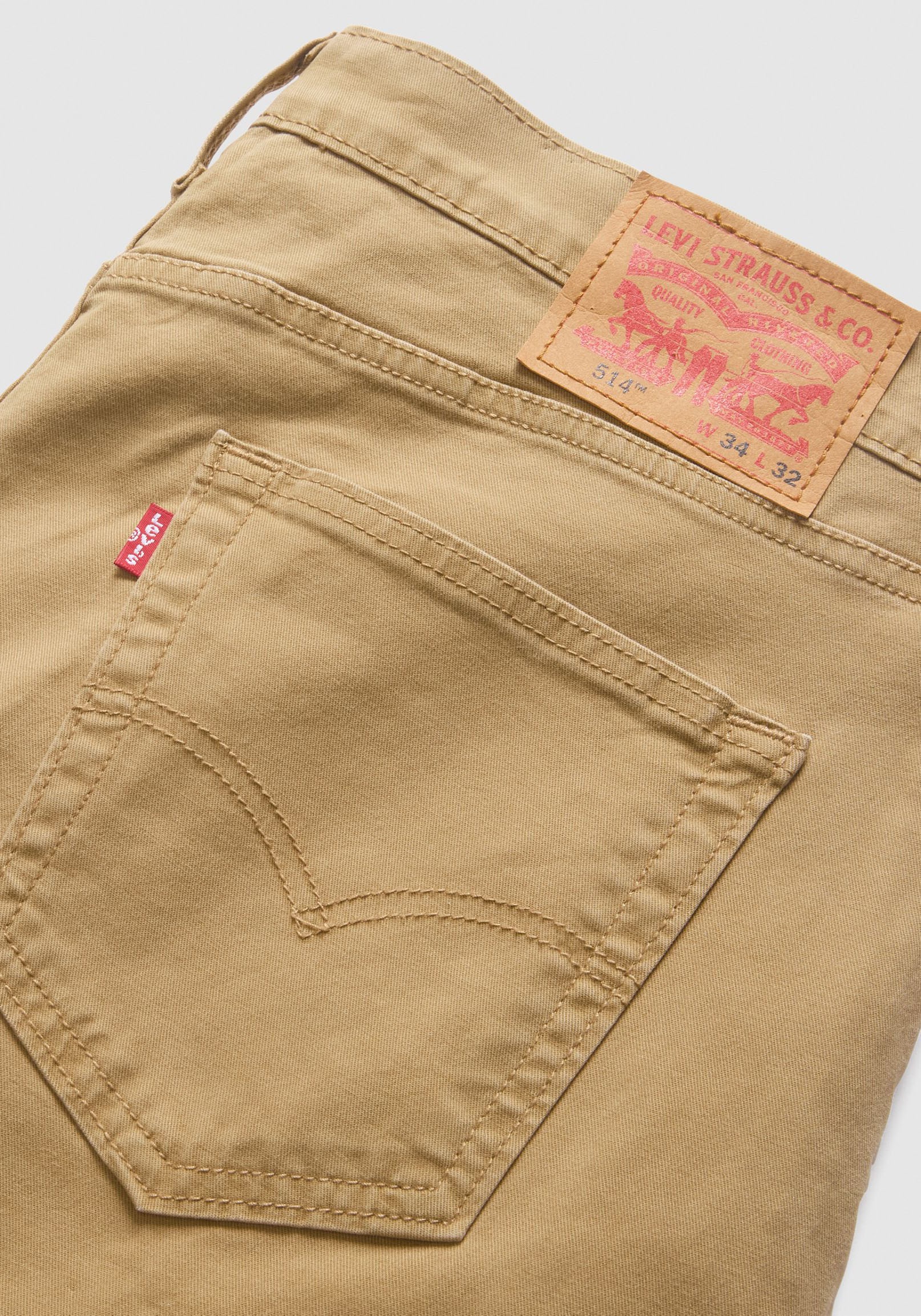 Levi's 514 Straight Jeans British Khaki 33W 32L 3