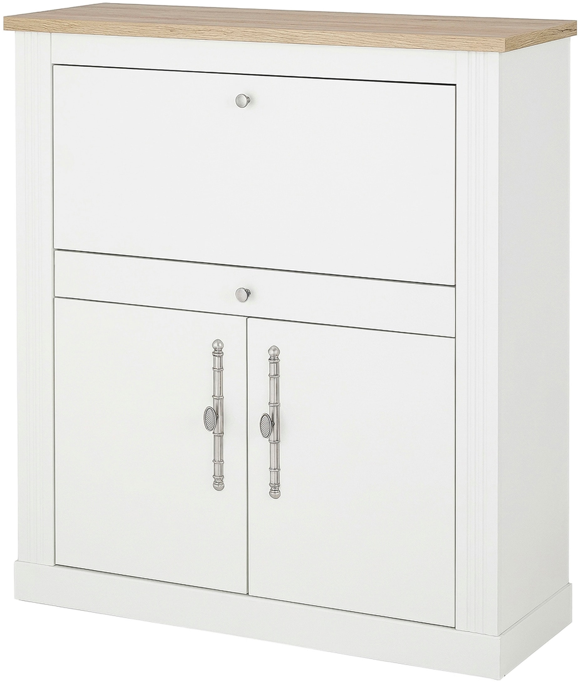 OTTO home Sekretär "Westminster, PC-Schrank mit klappbarer Tischplatte, Schreibtisch" Home-Office-Schreibtisch, Monitor-/Laptopfach, mit Kabelkanal