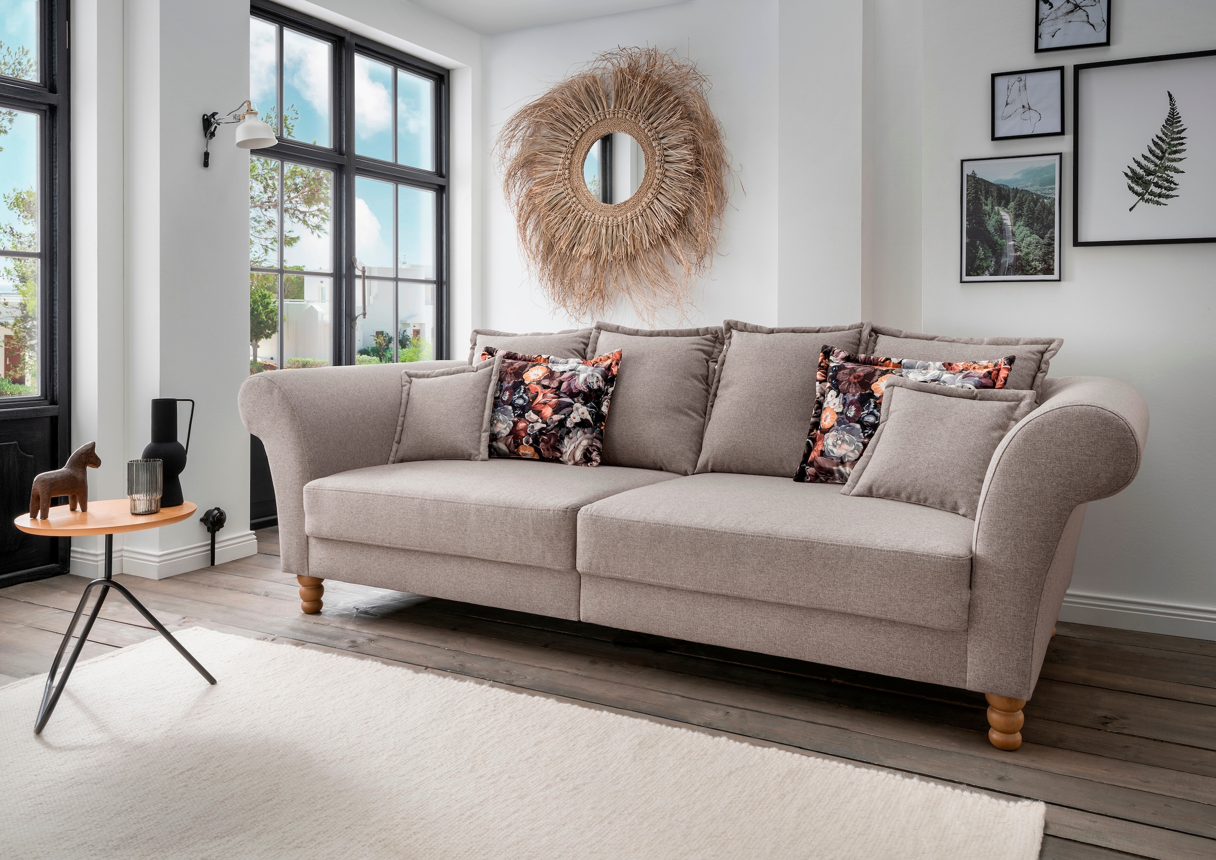 Home affaire Big-Sofa "Tassilo Mega Sofa mit viel Platz, bequem durch Kalts günstig online kaufen