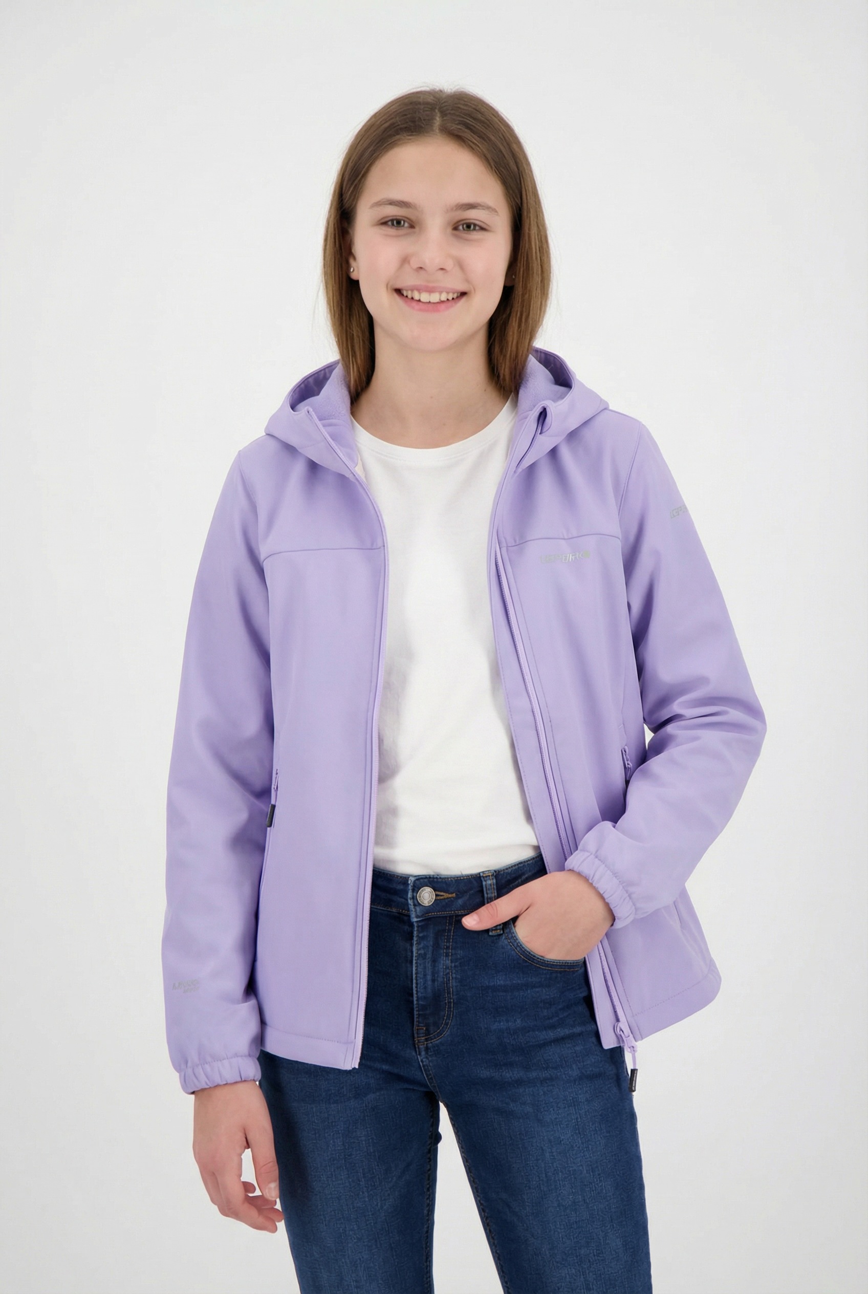 ICEPEAK Kinder Softshelljacke "KLEVE JR"lila, Gr. 152, Obermaterial: 100% Polyester, Jacken, für Kinder und Jugendliche, sportlich, vielseitig