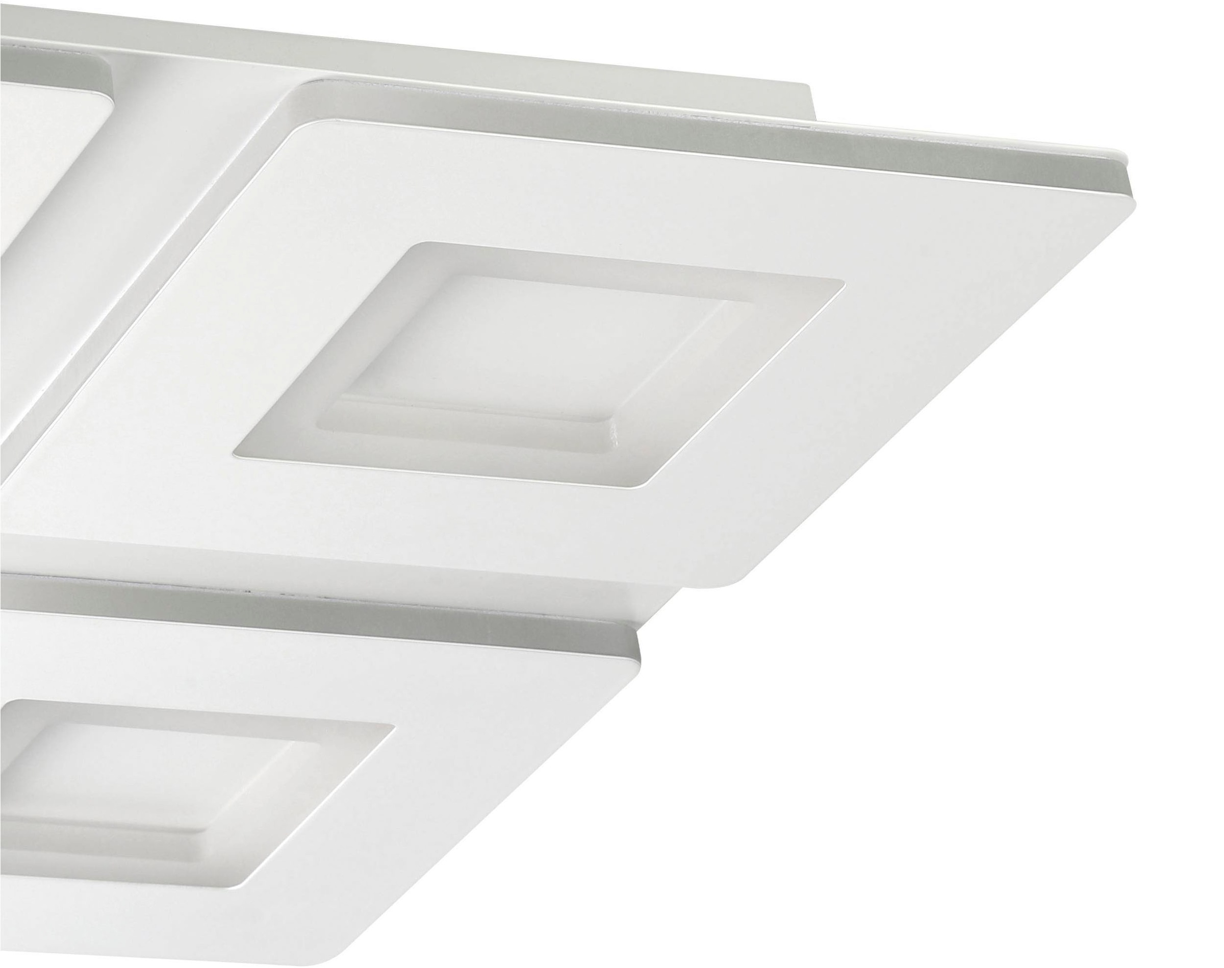 EGLO Deckenleuchte »Padrogiano-Z Deckenlampe, ZigBee 3.0, App und Sprachsteuerung, Lampe« LED-Modul 1 Stk. Kaltweiß | RGB ZigBee, App und Sprachsteuerung Alexa, RGB, dimmbar, 45 x 45 cm