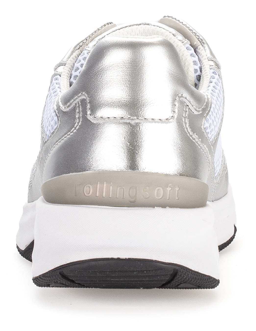 Gabor Rollingsoft Keilsneaker, Freizeitschuh, Halbschuh, Schnürschuh mit gepolstertem Schaftrand